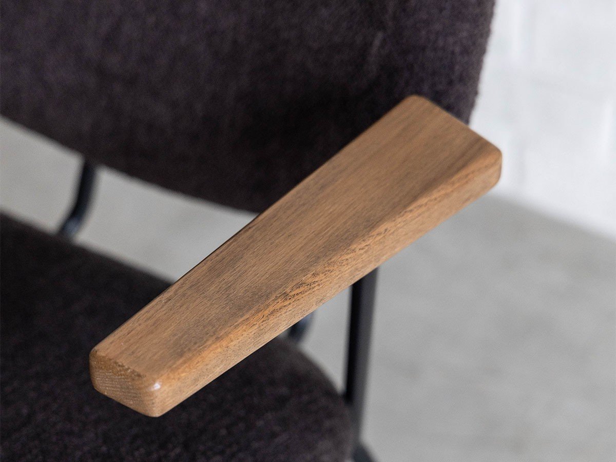 【ノットアンティークス/knot antiques / CRASH GATE / GOODS】のABOCK CHAIR / アボック チェア 肘付(ブークレ / ブラックフレーム) インテリア・キッズ・メンズ・レディースファッション・服の通販 founy(ファニー) 　パイピング　Piping, Trim Design　フレーム　Frame, Outline　ホーム・キャンプ・アウトドア・お取り寄せ　Home Living / Home & Lifestyle / Camping Gear / Outdoor Camping　家具・インテリア　Home Furniture & Interior. Stylish & Functional Living Spaces　チェア・椅子　Seating & Chairs　ダイニングチェア・木製チェア　Dining Chairs　参考イメージ|ID: prp329100004880151 ipo3291000000036419892