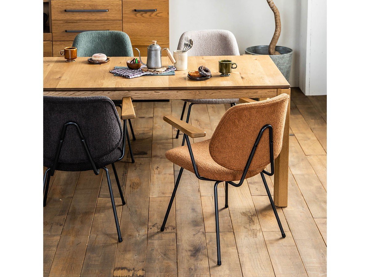 【ノットアンティークス/knot antiques / CRASH GATE / GOODS】のABOCK CHAIR / アボック チェア 肘無(ブークレ / ブラックフレーム) インテリア・キッズ・メンズ・レディースファッション・服の通販 founy(ファニー) 　パイピング　Piping, Trim Design　フレーム　Frame, Outline　ホーム・キャンプ・アウトドア・お取り寄せ　Home Living / Home & Lifestyle / Camping Gear / Outdoor Camping　家具・インテリア　Home Furniture & Interior. Stylish & Functional Living Spaces　チェア・椅子　Seating & Chairs　ダイニングチェア・木製チェア　Dining Chairs　参考イメージ|ID: prp329100004880152 ipo3291000000036419912