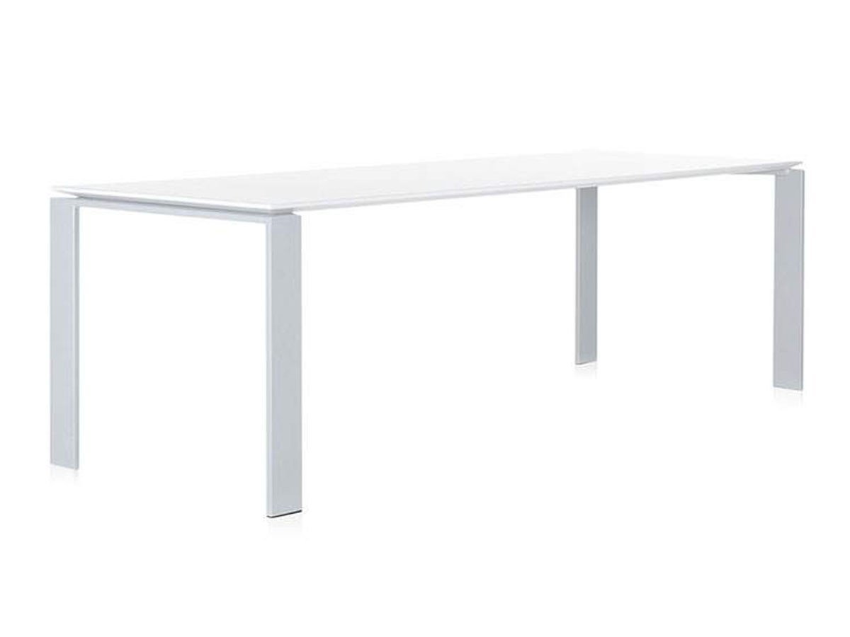 【カルテル/Kartell / GOODS】のFOUR / フォー 223 インテリア・キッズ・メンズ・レディースファッション・服の通販 founy(ファニー) 　エレガント 上品　Elegant　テーブル　Table, Dining Table　ホーム・キャンプ・アウトドア・お取り寄せ　Home Living / Home & Lifestyle / Camping Gear / Outdoor Camping　家具・インテリア　Home Furniture & Interior. Stylish & Functional Living Spaces　テーブル　Dining, Coffee & Side Tables　ダイニングテーブル・食卓テーブル　Dining Tables　天板ホワイト、脚部アルミニウム|ID: prp329100004880177 ipo3291000000036420397