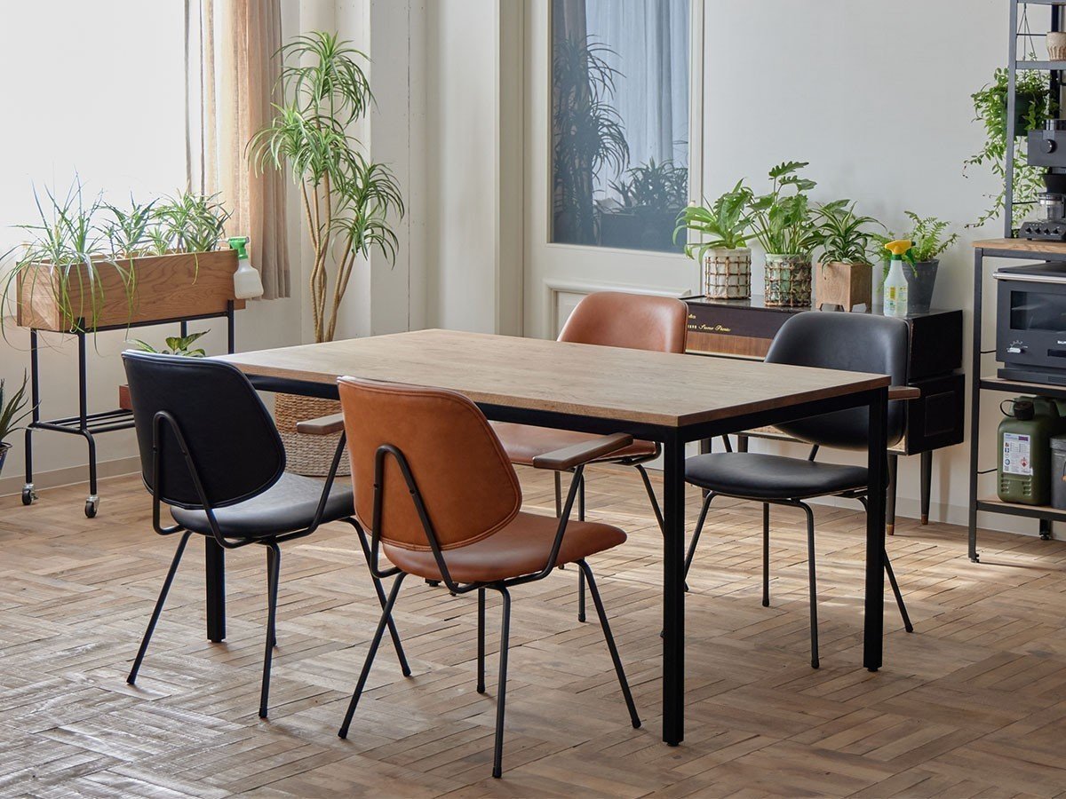 【ノットアンティークス/knot antiques / CRASH GATE / GOODS】のABOCK CHAIR / アボック チェア 肘無(PU / ブラックフレーム) インテリア・キッズ・メンズ・レディースファッション・服の通販 founy(ファニー) 　パイピング　Piping, Trim Design　フレーム　Frame, Outline　ホーム・キャンプ・アウトドア・お取り寄せ　Home Living / Home & Lifestyle / Camping Gear / Outdoor Camping　家具・インテリア　Home Furniture & Interior. Stylish & Functional Living Spaces　チェア・椅子　Seating & Chairs　ダイニングチェア・木製チェア　Dining Chairs　参考イメージ|ID: prp329100004880205 ipo3291000000036421000