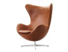 【フリッツ ハンセン/FRITZ HANSEN / GOODS】のEGG / エッグチェア ラウンジチェア 3316 張地: グレースレザー ウォルナット(カテゴリー5)、脚部:サテン仕上|ID: prp329100004880214 ipo3291000000036421462