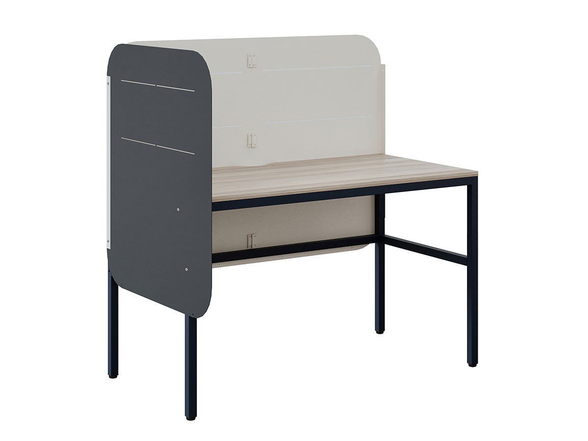 【プレゼンス ファニチャー ラボラトリー/Presence Furniture Laboratory / GOODS】のSTAZIONE / スタツィオーネ デスク インテリア・キッズ・メンズ・レディースファッション・服の通販 founy(ファニー) 　おすすめ　Recommended / Our Picks　コンパクト　Compact, Small Size　デスク　Desk, Work Desk　フロント　Front, Front Design　マグネット　Magnet, Magnetic Closure　ワーク　Workwear, Utility Style　ホーム・キャンプ・アウトドア・お取り寄せ　Home Living / Home & Lifestyle / Camping Gear / Outdoor Camping　家具・インテリア　Home Furniture & Interior. Stylish & Functional Living Spaces　その他 インテリア雑貨、家具　Home Decor & Furniture Extras　デスクグレーオーク、フロントスクリーン:クリーム、サイドスクリーン:ベイソルトグレー 1枚(左サイド|ID: prp329100004880245 ipo3291000000036422118