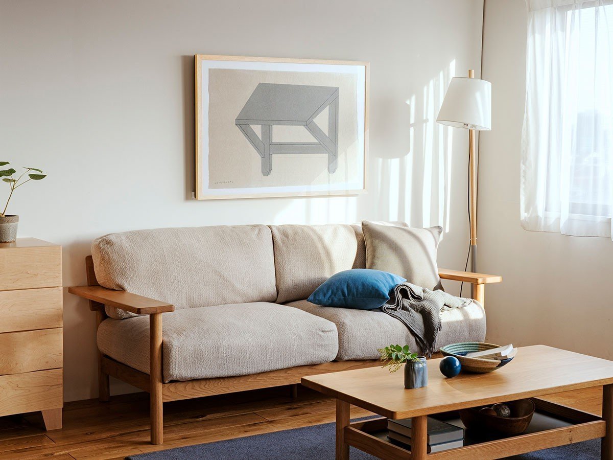 【イデー/IDEE / GOODS】のDIMANCHE SOFA(3) / ディモンシュ ソファ(3)ファブリック インテリア・キッズ・メンズ・レディースファッション・服の通販 founy(ファニー) 　クッション　Cushion, Throw Pillow　ファブリック　Fabric, Textile　フェザー　Feather, Feather Detail　フレーム　Frame, Outline　モダン　Modern, Contemporary　リラックス　Relax, Relaxed Fit　ホーム・キャンプ・アウトドア・お取り寄せ　Home Living / Home & Lifestyle / Camping Gear / Outdoor Camping　家具・インテリア　Home Furniture & Interior. Stylish & Functional Living Spaces　ソファー　Couches & Sofas　参考イメージ(張地:ベージュ)|ID: prp329100004880281 ipo3291000000036422848