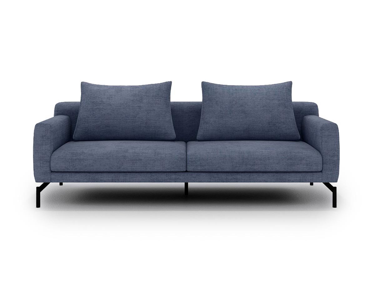 【フランネルソファ/FLANNEL SOFA / GOODS】のLENIS 3P SOFA / レニス 3人掛けソファ インテリア・キッズ・メンズ・レディースファッション・服の通販 founy(ファニー) クッション Cushion, Throw Pillow シンプル Simple, Minimal スタンダード Standard, Basic パイピング Piping, Trim Design フォルム Silhouette, Form ポケット Pocket, Pocket Detail モダン Modern, Contemporary リラックス Relax, Relaxed Fit ホーム・キャンプ・アウトドア・お取り寄せ Home Living / Home & Lifestyle / Camping Gear / Outdoor Camping 家具・インテリア Home Furniture & Interior. Stylish & Functional Living Spaces ソファー Couches & Sofas 張地:HUシリーズ ブルーグレー(グループ4)、脚部ブラック焼付塗装|ID: prp329100004880351 ipo3291000000036424352