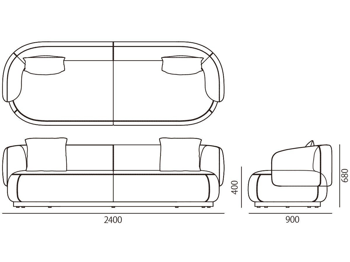 【カリモクケース/KARIMOKU CASE / GOODS】のA-S02 / A-S02 インテリア・キッズ・メンズ・レディースファッション・服の通販 founy(ファニー) 　モダン　Modern, Contemporary　ホーム・キャンプ・アウトドア・お取り寄せ　Home Living / Home & Lifestyle / Camping Gear / Outdoor Camping　家具・インテリア　Home Furniture & Interior. Stylish & Functional Living Spaces　その他 インテリア雑貨、家具　Home Decor & Furniture Extras　「幅240cm」寸法図|ID: prp329100004880358 ipo3291000000036424500