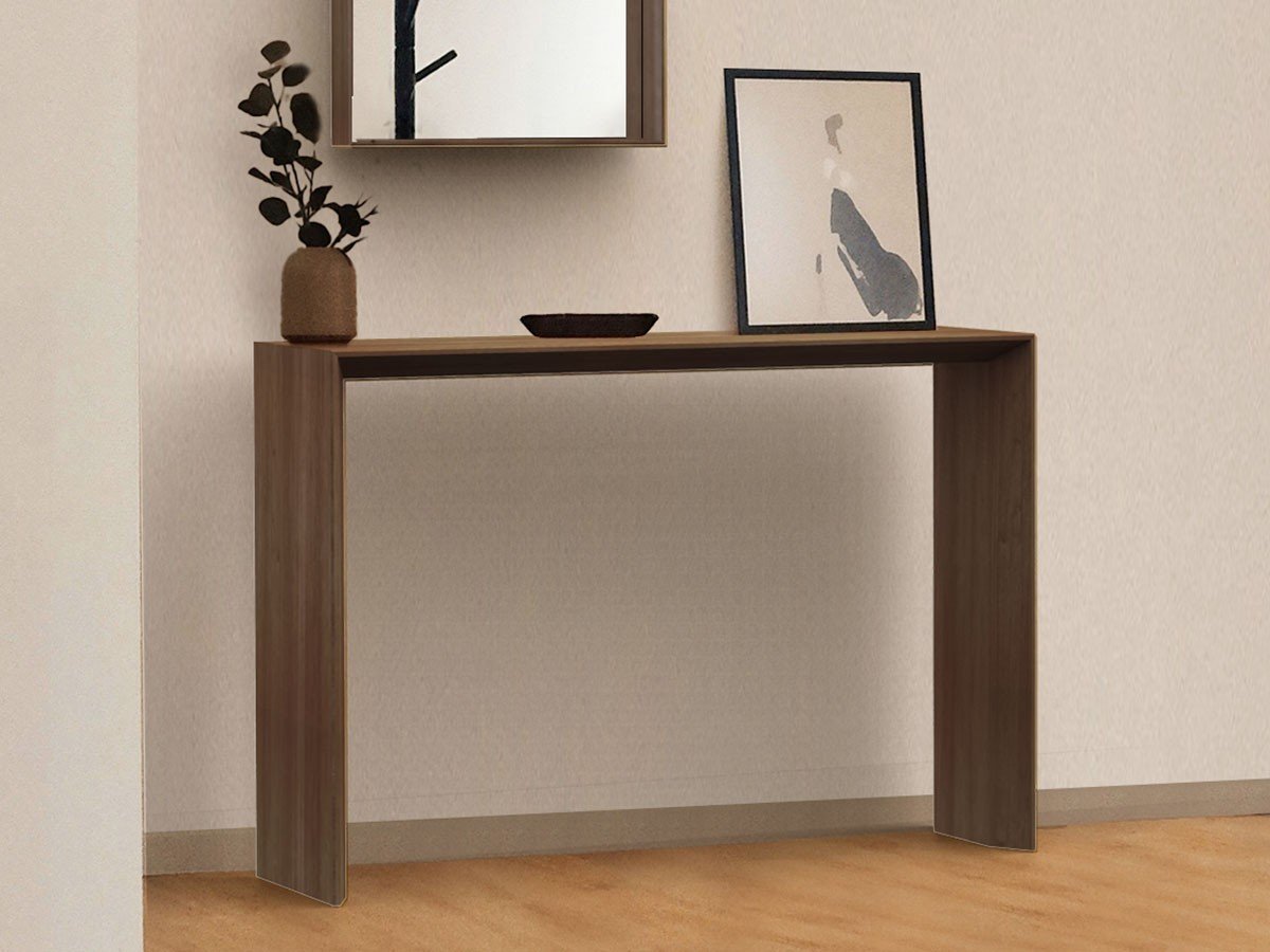 【フライミー ベーシック/FLYMEe BASIC / GOODS】のConsole Table / コンソールテーブル 幅100cm #120076 インテリア・キッズ・メンズ・レディースファッション・服の通販 founy(ファニー) 　シンプル　Simple, Minimal　テーブル　Table, Dining Table　デスク　Desk, Work Desk　フレーム　Frame, Outline　送料無料　Free Shipping　ホーム・キャンプ・アウトドア・お取り寄せ　Home Living / Home & Lifestyle / Camping Gear / Outdoor Camping　家具・インテリア　Home Furniture & Interior. Stylish & Functional Living Spaces　テーブル　Dining, Coffee & Side Tables　コンソールテーブル・カウンター机　Console & Hallway Tables　ブラックウォールナット柄|ID: prp329100004880599 ipo3291000000036427553