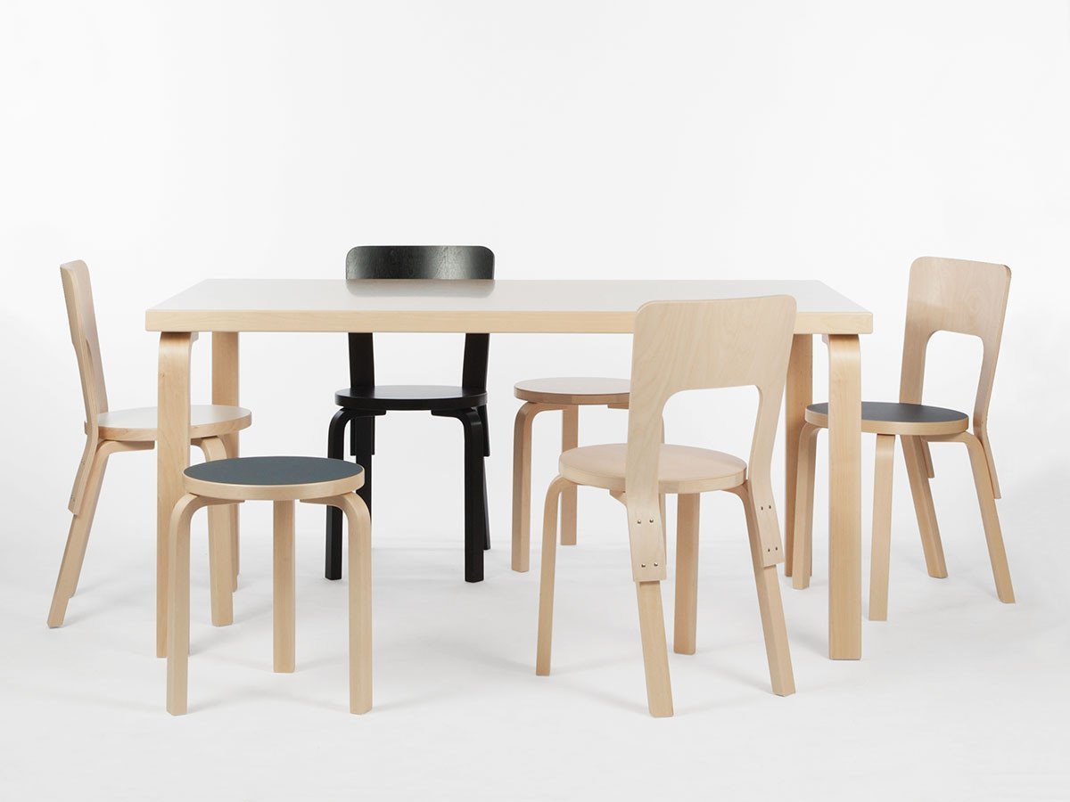 【アルテック/artek / GOODS】のTABLE 82A / 82A テーブル インテリア・キッズ・メンズ・レディースファッション・服の通販 founy(ファニー) 　送料無料　Free Shipping　テーブル　Table, Dining Table　デスク　Desk, Work Desk　ワーク　Workwear, Utility Style　ホーム・キャンプ・アウトドア・お取り寄せ　Home Living / Home & Lifestyle / Camping Gear / Outdoor Camping　家具・インテリア　Home Furniture & Interior. Stylish & Functional Living Spaces　テーブル　Dining, Coffee & Side Tables　ダイニングテーブル・食卓テーブル　Dining Tables　脚部:ナチュラルラッカー / 天板:ホワイトラミネート|ID: prp329100004881561 ipo3291000000036436078