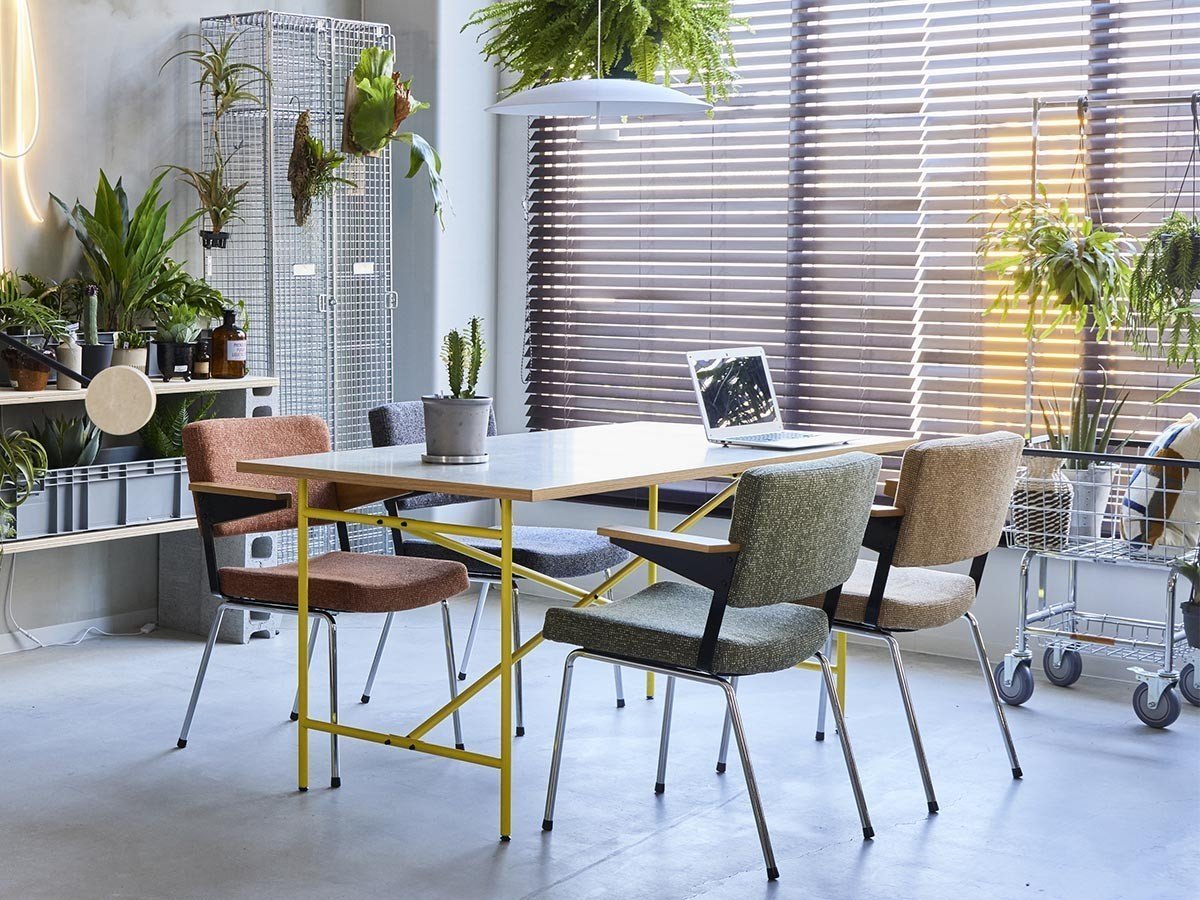 【ボンド/bond / GOODS】のMONO Dining Table / モノ ダイニングテーブル インテリア・キッズ・メンズ・レディースファッション・服の通販 founy(ファニー) 　シンプル　Simple, Minimal　テーブル　Table, Dining Table　フレーム　Frame, Outline　ランダム　Random, Irregular　ホーム・キャンプ・アウトドア・お取り寄せ　Home Living / Home & Lifestyle / Camping Gear / Outdoor Camping　家具・インテリア　Home Furniture & Interior. Stylish & Functional Living Spaces　テーブル　Dining, Coffee & Side Tables　ダイニングテーブル・食卓テーブル　Dining Tables　天板:リフモリサイクルボード(オフホワイト)、脚部イエロー、サイズ:幅150cm|ID: prp329100004881630 ipo3291000000036436679