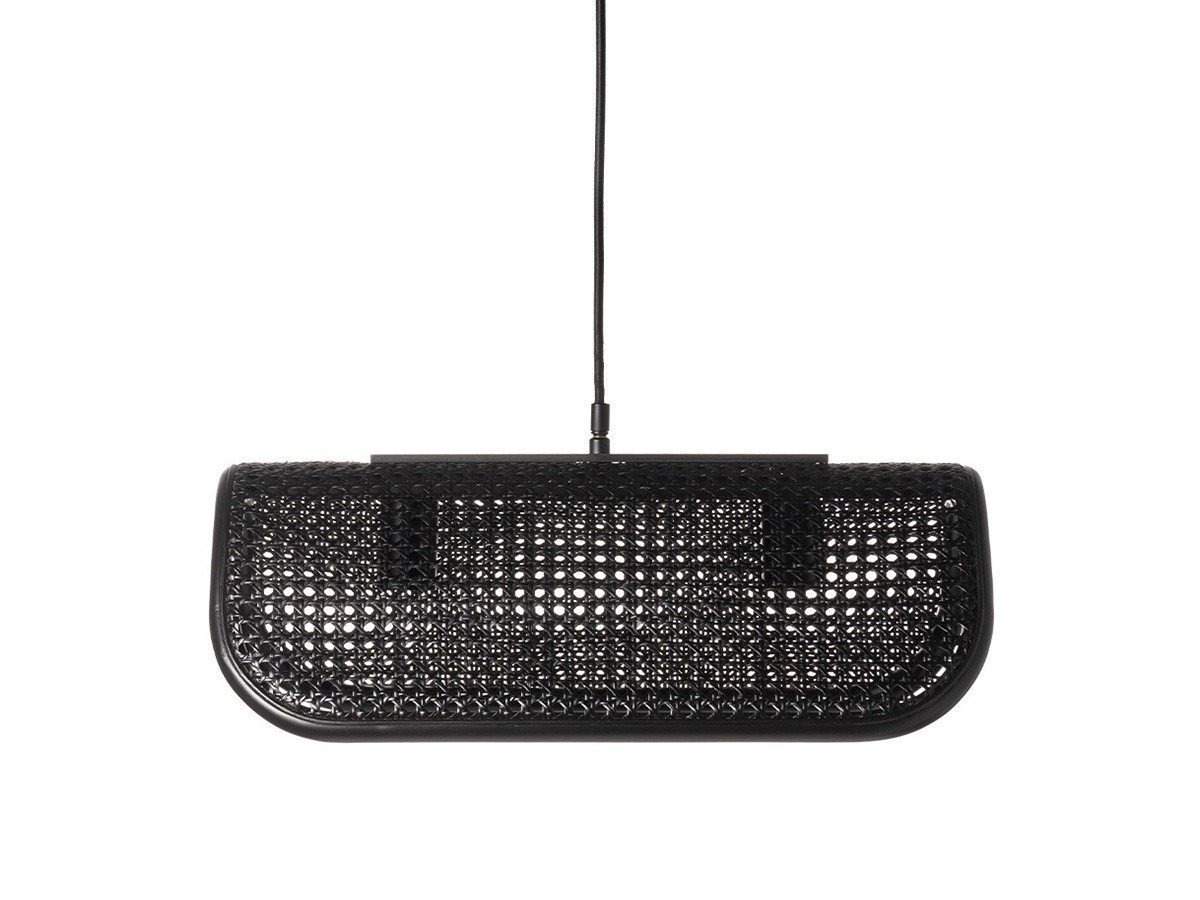 【フライミーヴィラ/FLYMEe Villa / GOODS】のPENDANT LAMP / ペンダントランプ 2灯 #118633 インテリア・キッズ・メンズ・レディースファッション・服の通販 founy(ファニー) 　送料無料　Free Shipping　フレーム　Frame, Outline　モダン　Modern, Contemporary　ラタン　Rattan, Woven Rattan　手編み　Hand-Knitted, Handmade Knit　ホーム・キャンプ・アウトドア・お取り寄せ　Home Living / Home & Lifestyle / Camping Gear / Outdoor Camping　家具・インテリア　Home Furniture & Interior. Stylish & Functional Living Spaces　ライト・照明　Lamps & Lighting Fixtures　ペンダントライト・吊り下げ照明　Pendant Light / Hanging Light Fixture　ブラック|ID: prp329100004882893 ipo3291000000036448283