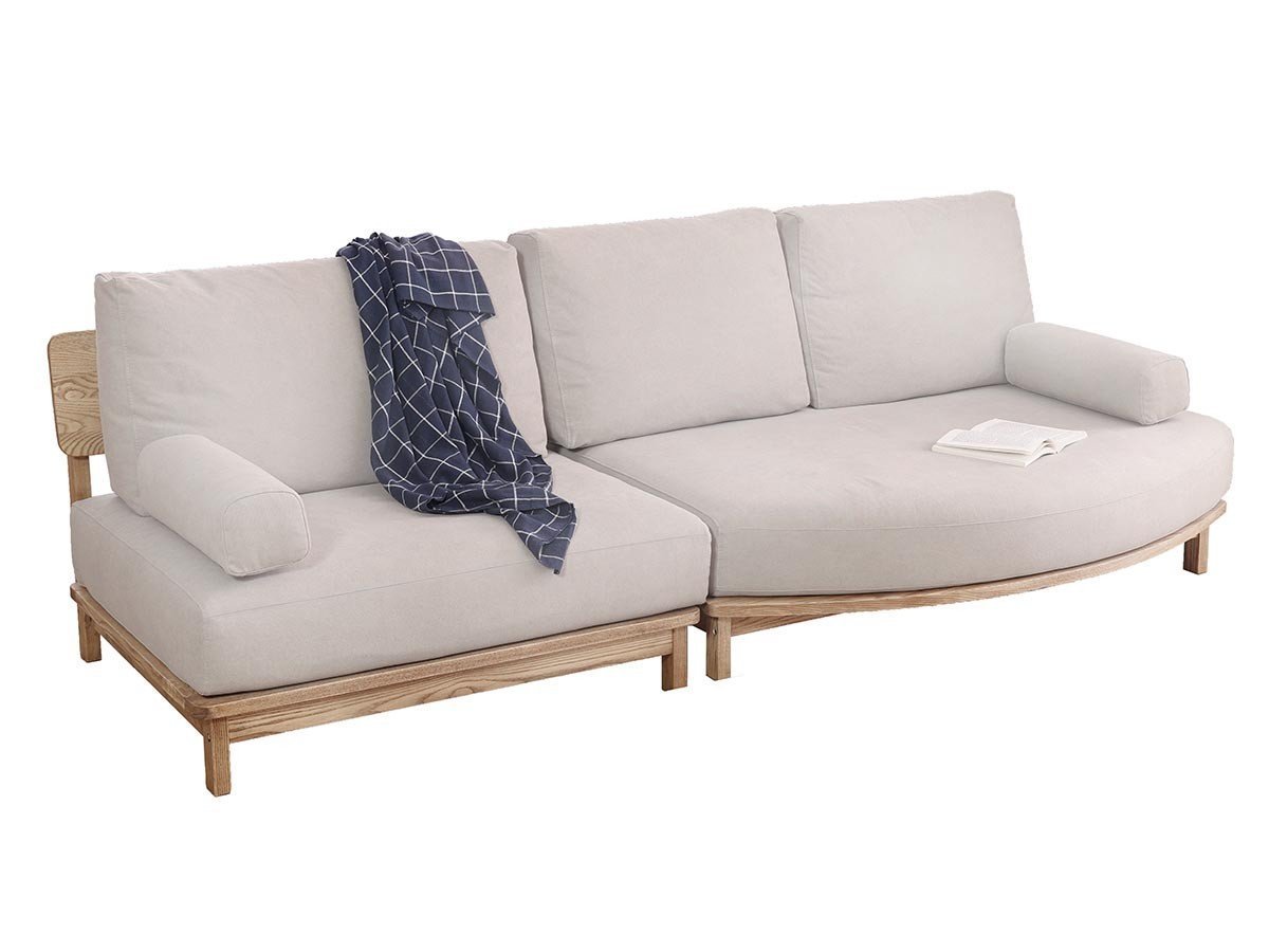 【ノラ/nora / GOODS】のMANNER COUCH / マナー ソファ 変形カウチ インテリア・キッズ・メンズ・レディースファッション・服の通販 founy(ファニー) 　クッション　Cushion, Throw Pillow　スマート　Smart, Elegant　フェザー　Feather, Feather Detail　フレーム　Frame, Outline　ホーム・キャンプ・アウトドア・お取り寄せ　Home Living / Home & Lifestyle / Camping Gear / Outdoor Camping　家具・インテリア　Home Furniture & Interior. Stylish & Functional Living Spaces　その他 インテリア雑貨、家具　Home Decor & Furniture Extras　張地:キャンバス アイボリー、ヘッドレスト:不要、アームレスト:2点追加|ID: prp329100004883418 ipo3291000000036453454