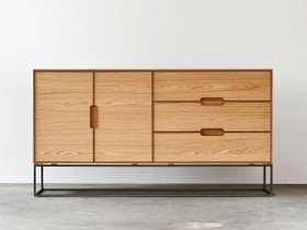 【松井木工/MATSUI MOKKO / GOODS】のLAF Cabinet 2doors + 3drawers / ラフ リビングキャビネット 2ドア + 3ドロワー 幅160cm(木面 / 鉄脚) 人気、トレンドファッション・服の通販 founy(ファニー) ヴィンテージ Vintage Style スリム Slim, Slim Fit チェリー Cherry, Cherry Pattern フレーム Frame, Outline モダン Modern, Contemporary ホーム・キャンプ・アウトドア・お取り寄せ Home Living / Home & Lifestyle / Camping Gear / Outdoor Camping 家具・インテリア Home Furniture & Interior. Stylish & Functional Living Spaces 収納家具・キャビネット Storage Furniture 収納キャビネット・扉付き棚 Cabinet / Storage Cabinet ホーム・キャンプ・アウトドア・お取り寄せ Home Living / Home & Lifestyle / Camping Gear / Outdoor Camping 家具・インテリア Home Furniture & Interior. Stylish & Functional Living Spaces 収納家具・キャビネット Storage Furniture サイドボード・リビング収納 Cabinet / Storage Cabinet |ID:prp329100004883519