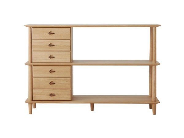 【日進木工/NISSHIN MOKKOU / GOODS】のWHITE WOOD Shelf / ホワイトウッド シェルフ インテリア・キッズ・メンズ・レディースファッション・服の通販 founy(ファニー) 　ウッド　Wooden Design　シンプル　Simple, Minimal　ホーム・キャンプ・アウトドア・お取り寄せ　Home Living / Home & Lifestyle / Camping Gear / Outdoor Camping　家具・インテリア　Home Furniture & Interior. Stylish & Functional Living Spaces　収納家具・キャビネット　Storage Furniture　シェルフ・オープンラック・収納棚　Open Shelf Rack　引出しはお好みの位置でご使用いただけます。|ID: prp329100004883541 ipo3291000000036454551