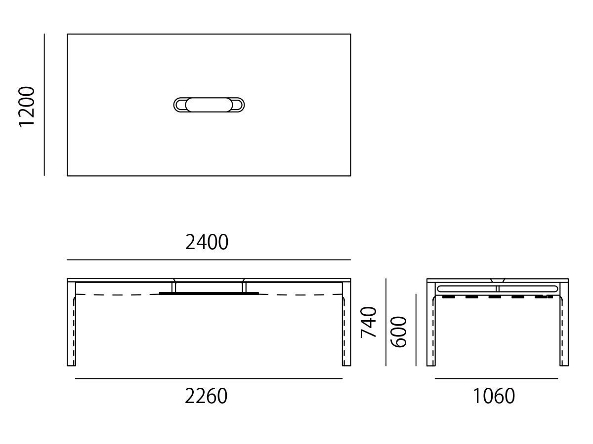 【アリアケ/ARIAKE / GOODS】のToami Table / トアミ テーブル インテリア・キッズ・メンズ・レディースファッション・服の通販 founy(ファニー) 　アクセサリー　Fashion Accessories　スマート　Smart, Elegant　テーブル　Table, Dining Table　ホーム・キャンプ・アウトドア・お取り寄せ　Home Living / Home & Lifestyle / Camping Gear / Outdoor Camping　家具・インテリア　Home Furniture & Interior. Stylish & Functional Living Spaces　テーブル　Dining, Coffee & Side Tables　ダイニングテーブル・食卓テーブル　Dining Tables　寸法図「幅240 × 奥行120cm」|ID: prp329100004883563 ipo3291000000036454748