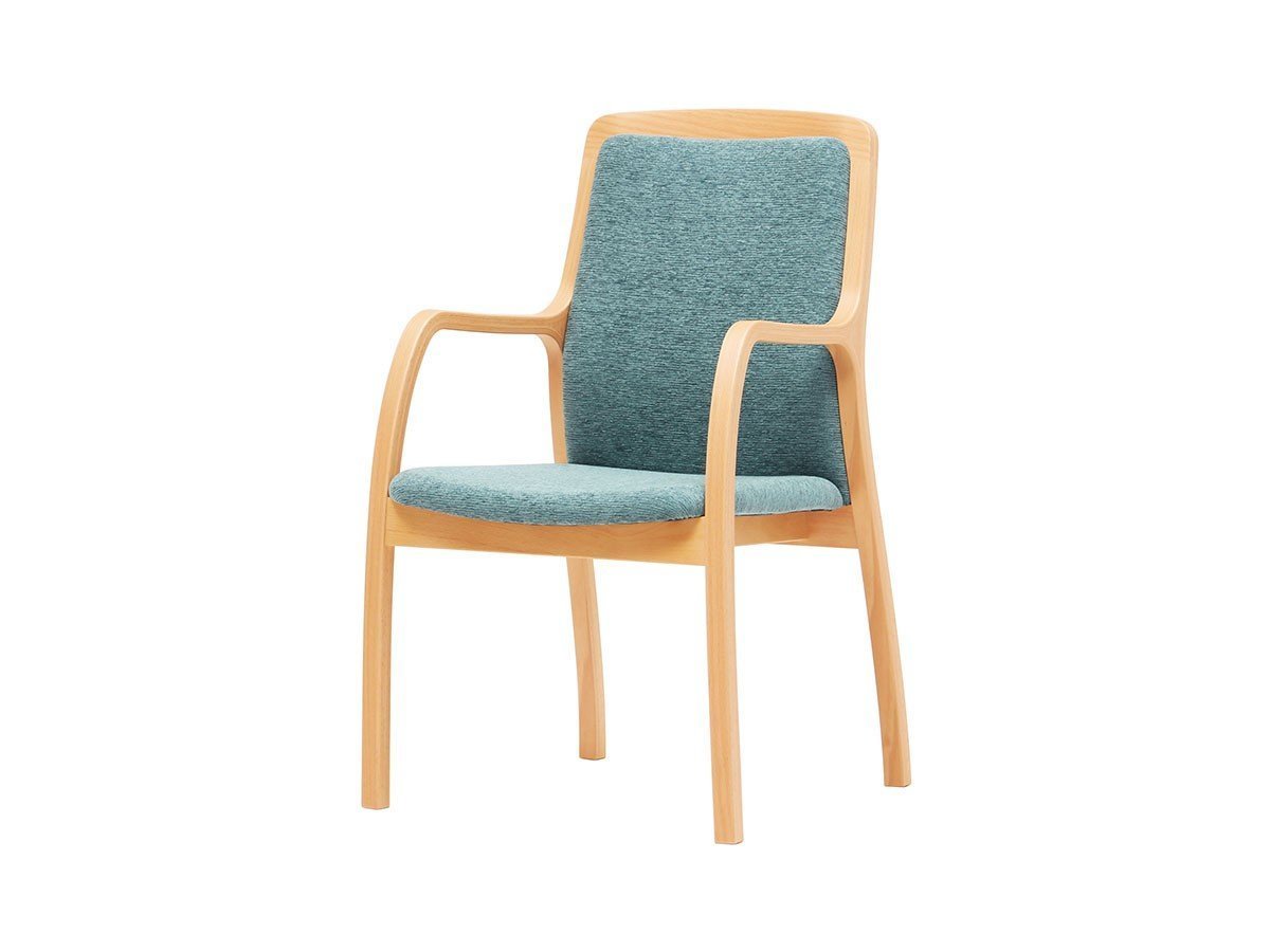 【天童木工/Tendo Mokko / GOODS】のArm Chair / アームチェア T-5333WB インテリア・キッズ・メンズ・レディースファッション・服の通販 founy(ファニー) 　送料無料　Free Shipping　フィット　Fit, Slim Fit　フレーム　Frame, Outline　エレガント 上品　Elegant　ホーム・キャンプ・アウトドア・お取り寄せ　Home Living / Home & Lifestyle / Camping Gear / Outdoor Camping　家具・インテリア　Home Furniture & Interior. Stylish & Functional Living Spaces　チェア・椅子　Seating & Chairs　ダイニングチェア・木製チェア　Dining Chairs　ホーム・キャンプ・アウトドア・お取り寄せ　Home Living / Home & Lifestyle / Camping Gear / Outdoor Camping　家具・インテリア　Home Furniture & Interior. Stylish & Functional Living Spaces　チェア・椅子　Seating & Chairs　アームチェア・アクセントチェア　Armchairs & Accent Chairs　張地:マイカG B0642 ターコイズ(グレードB)、フレームナチュラル|ID: prp329100004885195 ipo3291000000036467961
