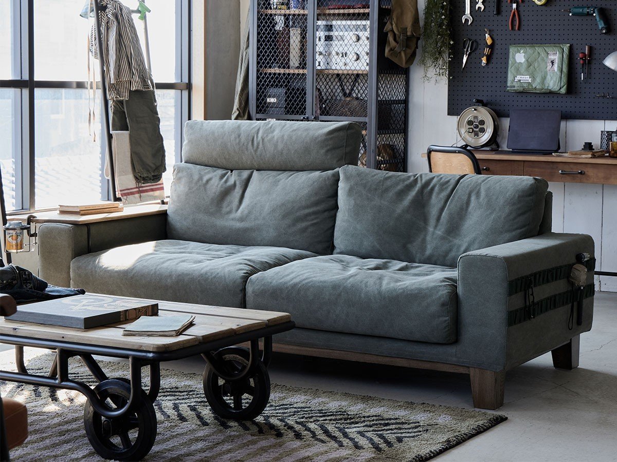 【クラッシュゲート/CRASH GATE / GOODS】のBARRETT SOFA / バレット 2.5人掛けソファ インテリア・キッズ・メンズ・レディースファッション・服の通販 founy(ファニー) 　キャンバス　Canvas, Canvas Fabric　クッション　Cushion, Throw Pillow　テーブル　Table, Dining Table　フェザー　Feather, Feather Detail　ポーチ　Pouch, Small Case　リラックス　Relax, Relaxed Fit　ルーズ　Loose, Oversized　ループ　Loop, Loop Knit　ホーム・キャンプ・アウトドア・お取り寄せ　Home Living / Home & Lifestyle / Camping Gear / Outdoor Camping　家具・インテリア　Home Furniture & Interior. Stylish & Functional Living Spaces　ソファー　Couches & Sofas　参考イメージ|ID: prp329100004885899 ipo3291000000036475537