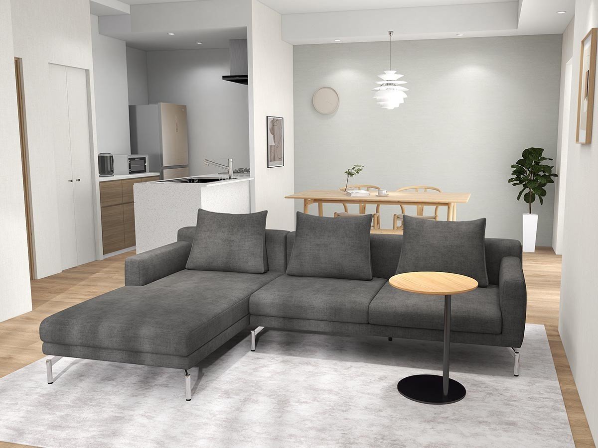 【フランネルソファ/FLANNEL SOFA / GOODS】のLENIS COUCH / レニス カウチ インテリア・キッズ・メンズ・レディースファッション・服の通販 founy(ファニー) 　クッション　Cushion, Throw Pillow　シンプル　Simple, Minimal　スタンダード　Standard, Basic　パイピング　Piping, Trim Design　フォルム　Silhouette, Form　ポケット　Pocket, Pocket Detail　モダン　Modern, Contemporary　リラックス　Relax, Relaxed Fit　ロング　Long, Long-Length　ホーム・キャンプ・アウトドア・お取り寄せ　Home Living / Home & Lifestyle / Camping Gear / Outdoor Camping　家具・インテリア　Home Furniture & Interior. Stylish & Functional Living Spaces　その他 インテリア雑貨、家具　Home Decor & Furniture Extras　張地:HUシリーズ ダークグレー(グループ4)、脚部クロムメッキ、カウチ位置:座って右カウチ|ID: prp329100004886059 ipo3291000000036477686