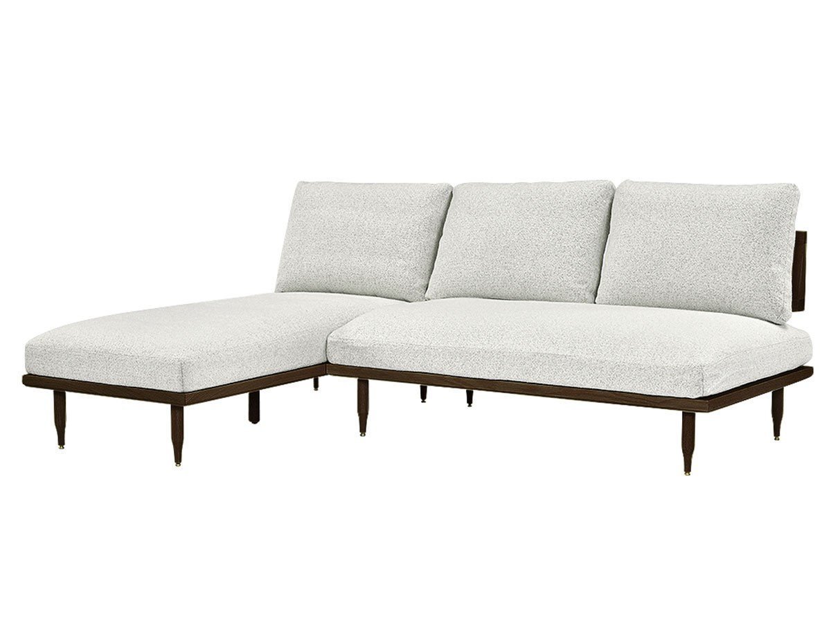 【エクリュクス/ecruxe / GOODS】のEPI 2P + COUCH SOFA / エピ 2Pソファ + カウチソファ(ウォールナット) インテリア・キッズ・メンズ・レディースファッション・服の通販 founy(ファニー) 　クッション　Cushion, Throw Pillow　コンパクト　Compact, Small Size　シリコン　Silicone, Silicone Material　台形　A-Line, Trapezoid Shape　フィット　Fit, Slim Fit　フェザー　Feather, Feather Detail　フォーム　Form　ペンシル　Pencil, Pencil Skirt　ラグジュアリー　Luxury, Elegant　送料無料　Free Shipping　ホーム・キャンプ・アウトドア・お取り寄せ　Home Living / Home & Lifestyle / Camping Gear / Outdoor Camping　家具・インテリア　Home Furniture & Interior. Stylish & Functional Living Spaces　ソファー　Couches & Sofas　カウチソファ・シェーズロング　Chaise Lounge Sofas　張地:ケイトミックスグレー|ID: prp329100004886079 ipo3291000000036478018