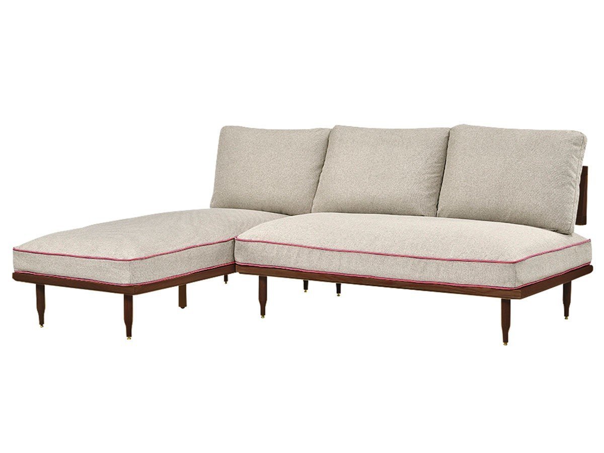【エクリュクス/ecruxe / GOODS】のEPI 2P + COUCH SOFA / エピ 2Pソファ + カウチソファ(ウォールナット) インテリア・キッズ・メンズ・レディースファッション・服の通販 founy(ファニー) 　クッション　Cushion, Throw Pillow　コンパクト　Compact, Small Size　シリコン　Silicone, Silicone Material　台形　A-Line, Trapezoid Shape　フィット　Fit, Slim Fit　フェザー　Feather, Feather Detail　フォーム　Form　ペンシル　Pencil, Pencil Skirt　ラグジュアリー　Luxury, Elegant　送料無料　Free Shipping　ホーム・キャンプ・アウトドア・お取り寄せ　Home Living / Home & Lifestyle / Camping Gear / Outdoor Camping　家具・インテリア　Home Furniture & Interior. Stylish & Functional Living Spaces　ソファー　Couches & Sofas　カウチソファ・シェーズロング　Chaise Lounge Sofas　張地:コンビネーション ベックスコーラルピンク|ID: prp329100004886079 ipo3291000000036478022