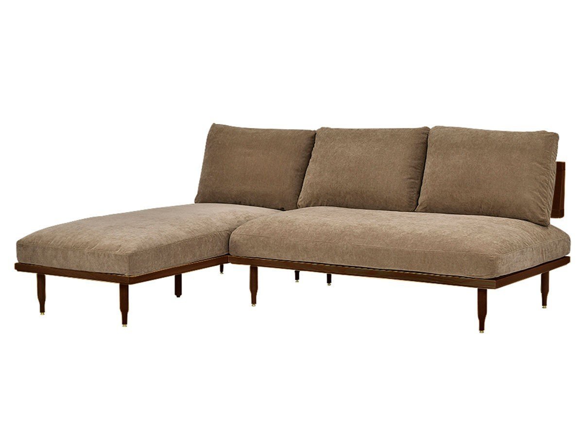 【エクリュクス/ecruxe / GOODS】のEPI 2P + COUCH SOFA / エピ 2Pソファ + カウチソファ(ウォールナット) インテリア・キッズ・メンズ・レディースファッション・服の通販 founy(ファニー) 　クッション　Cushion, Throw Pillow　コンパクト　Compact, Small Size　シリコン　Silicone, Silicone Material　台形　A-Line, Trapezoid Shape　フィット　Fit, Slim Fit　フェザー　Feather, Feather Detail　フォーム　Form　ペンシル　Pencil, Pencil Skirt　ラグジュアリー　Luxury, Elegant　送料無料　Free Shipping　ホーム・キャンプ・アウトドア・お取り寄せ　Home Living / Home & Lifestyle / Camping Gear / Outdoor Camping　家具・インテリア　Home Furniture & Interior. Stylish & Functional Living Spaces　ソファー　Couches & Sofas　カウチソファ・シェーズロング　Chaise Lounge Sofas　張地:ベルベットブラウン|ID: prp329100004886079 ipo3291000000036478041