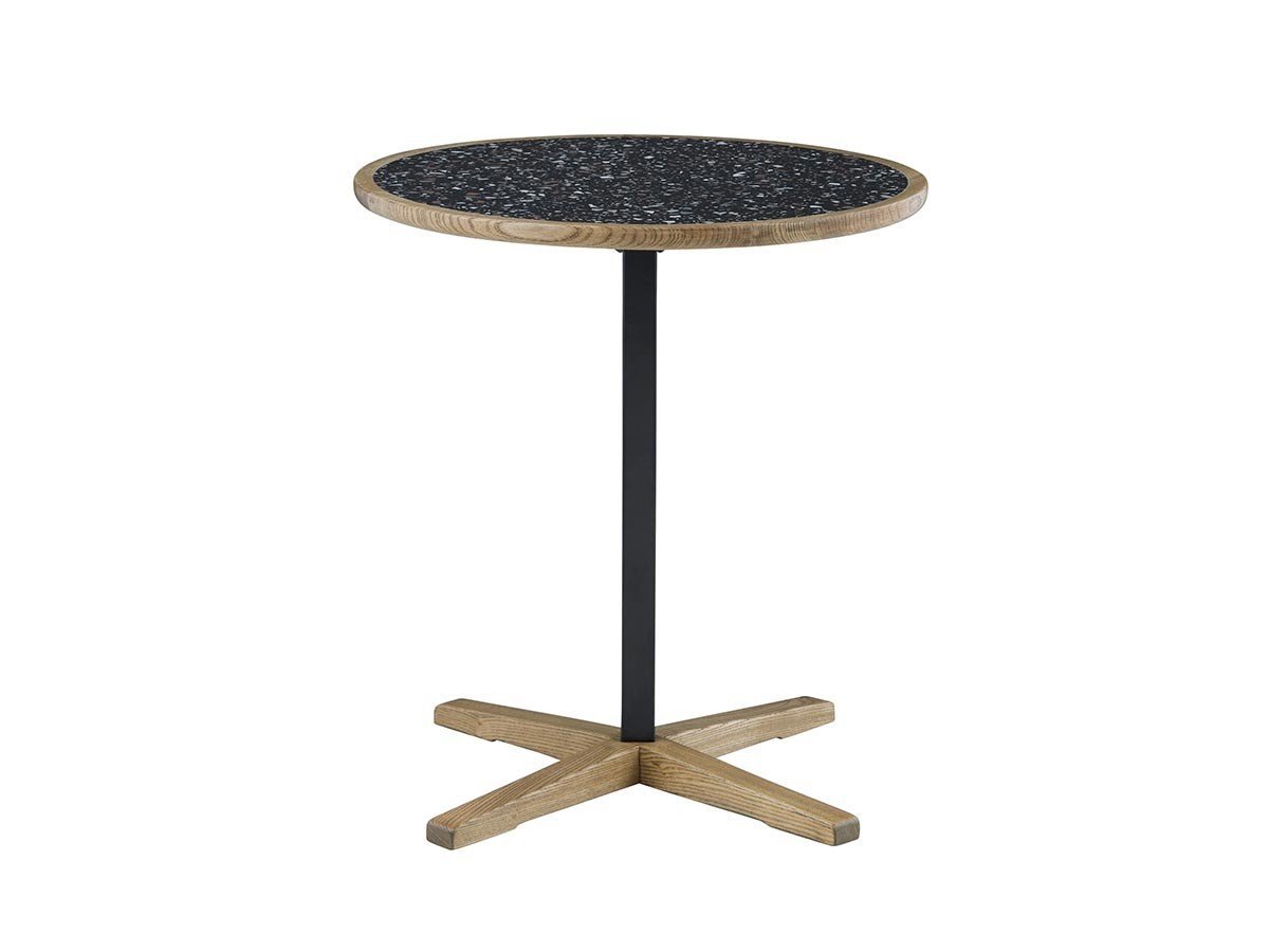 【ノラ/nora / GOODS】のTOFFY CAFE TABLE / トフィー カフェテーブル テラゾー柄メラミン天板 丸型 インテリア・キッズ・メンズ・レディースファッション・服の通販 founy(ファニー) 　送料無料　Free Shipping　カラフル　Colorful Design　コンパクト　Compact, Small Size　テーブル　Table, Dining Table　ラウンド　Round, Round Neck　ホーム・キャンプ・アウトドア・お取り寄せ　Home Living / Home & Lifestyle / Camping Gear / Outdoor Camping　家具・インテリア　Home Furniture & Interior. Stylish & Functional Living Spaces　テーブル　Dining, Coffee & Side Tables　カフェテーブル・丸型テーブル　Cafe & Bistro Tables　テラゾーネイビー|ID: prp329100004886390 ipo3291000000036482777