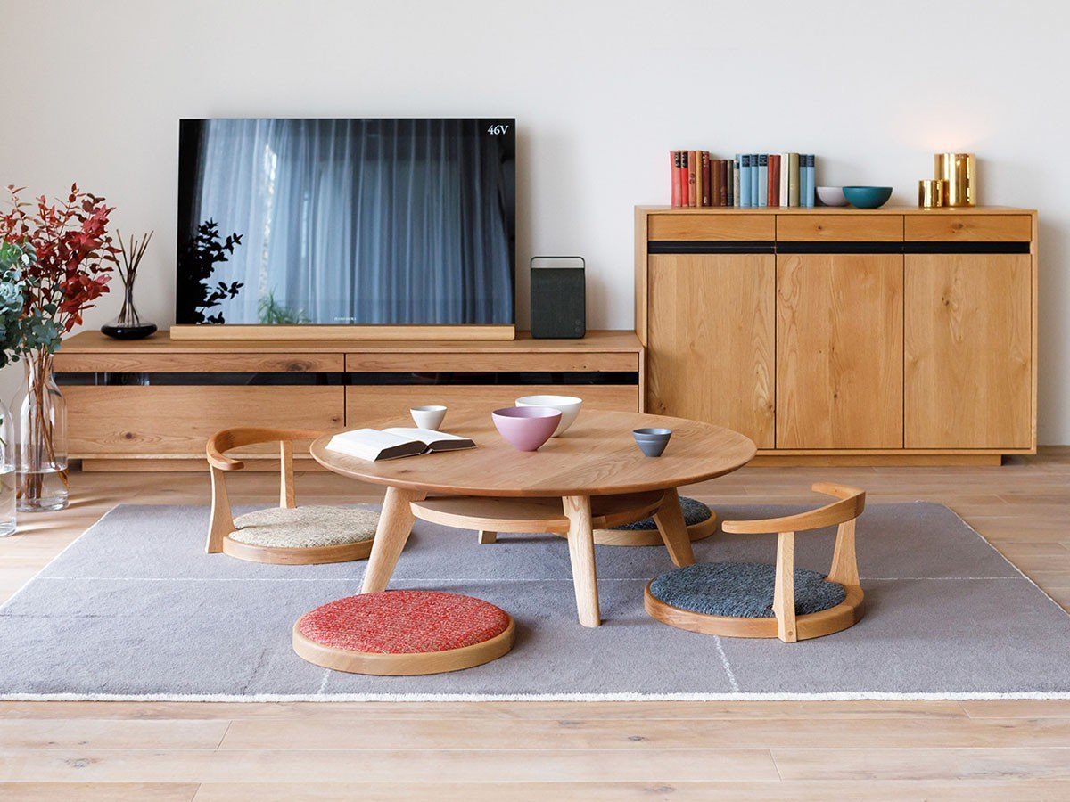 【ヒラシマ/HIRASHIMA / GOODS】のAGILE Zataku Circle / アジレ 座卓 サークル インテリア・キッズ・メンズ・レディースファッション・服の通販 founy(ファニー) 　サークル　Circle, Round Design　テーブル　Table, Dining Table　エレガント 上品　Elegant　ホーム・キャンプ・アウトドア・お取り寄せ　Home Living / Home & Lifestyle / Camping Gear / Outdoor Camping　家具・インテリア　Home Furniture & Interior. Stylish & Functional Living Spaces　テーブル　Dining, Coffee & Side Tables　ローテーブル・センターテーブル　Coffee & Center Tables　ウッド:オーク、サイズ:直径119cm|ID: prp329100004886482 ipo3291000000036483607