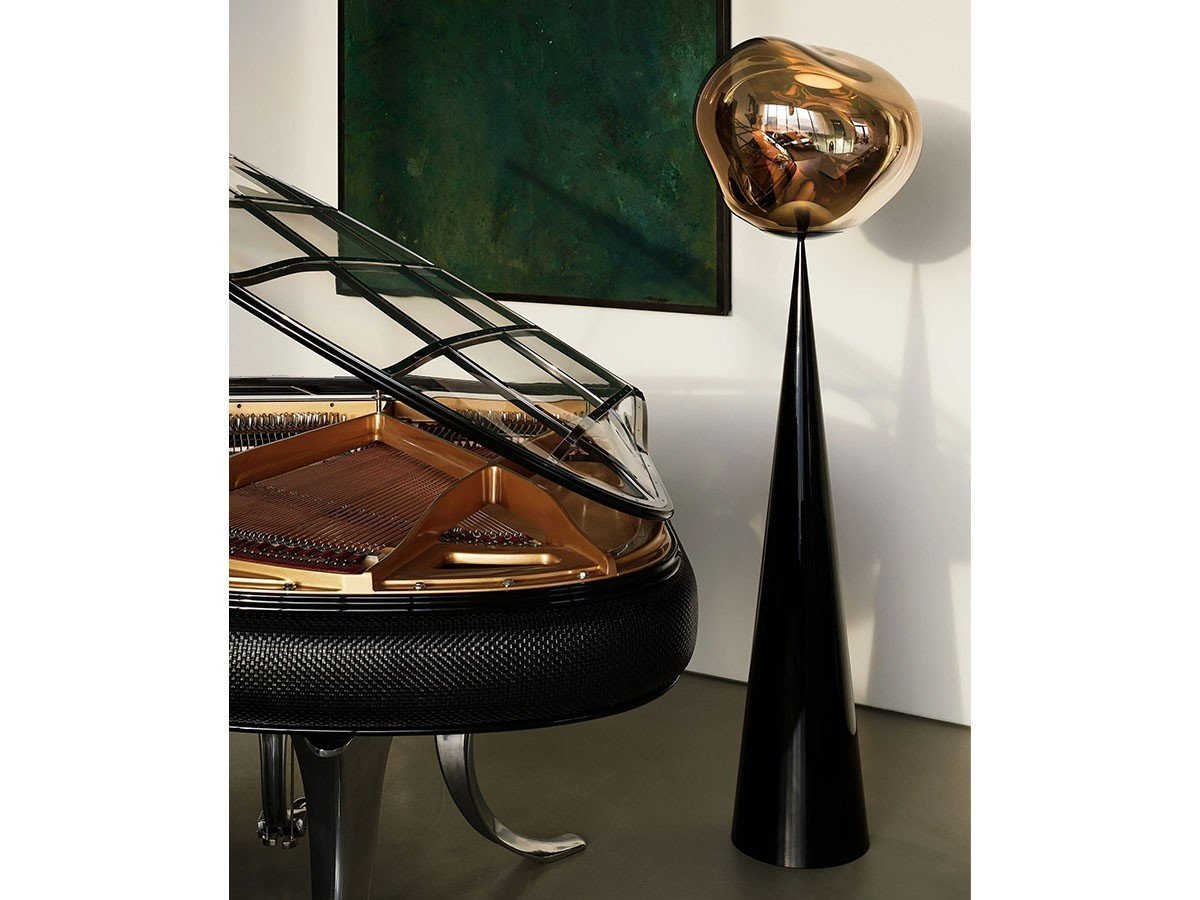 【トム ディクソン/Tom Dixon / GOODS】のMelt Cone Fat Floor / メルト コーンファット フロアライト インテリア・キッズ・メンズ・レディースファッション・服の通販 founy(ファニー) 　ガラス　Glass, Glassware　コレクション　Collection, Seasonal Line　シェイプ　Shape, Slim Fit　ハンド　Hand, Handmade　バランス　Balance, Style Balance　送料無料　Free Shipping　ホーム・キャンプ・アウトドア・お取り寄せ　Home Living / Home & Lifestyle / Camping Gear / Outdoor Camping　家具・インテリア　Home Furniture & Interior. Stylish & Functional Living Spaces　ライト・照明　Lamps & Lighting Fixtures　フロアランプ・スタンドライト　Floor Lamp / Standing Lamp　シェードコッパー、ベースブラック|ID: prp329100004889668 ipo3291000000036536175