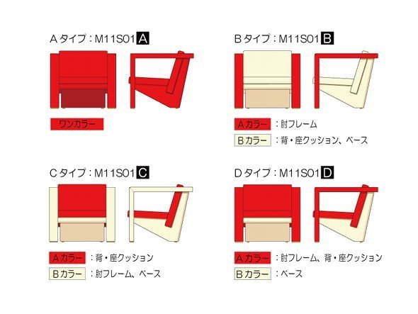 【モナ ディー/Mona.Dee / GOODS】の1P sofa M11SO1 / 一人掛けソファー M11S01 インテリア・キッズ・メンズ・レディースファッション・服の通販 founy(ファニー) 　クッション　Cushion, Throw Pillow　シンプル　Simple, Minimal　スリム　Slim, Slim Fit　バランス　Balance, Style Balance　パターン　Pattern, Design Print　フォルム　Silhouette, Form　フォーム　Form　フラット　Flat, Flat Shoes　フレーム　Frame, Outline　送料無料　Free Shipping　ホーム・キャンプ・アウトドア・お取り寄せ　Home Living / Home & Lifestyle / Camping Gear / Outdoor Camping　家具・インテリア　Home Furniture & Interior. Stylish & Functional Living Spaces　ソファー　Couches & Sofas　一人掛けソファ・アームチェア　Single Sofa / Armchair　張り分けタイプをお選びいただけます。B、C、Dの場合は、A / Bカラーをそれぞれご指定ください。|ID: prp329100004890251 ipo3291000000036544132