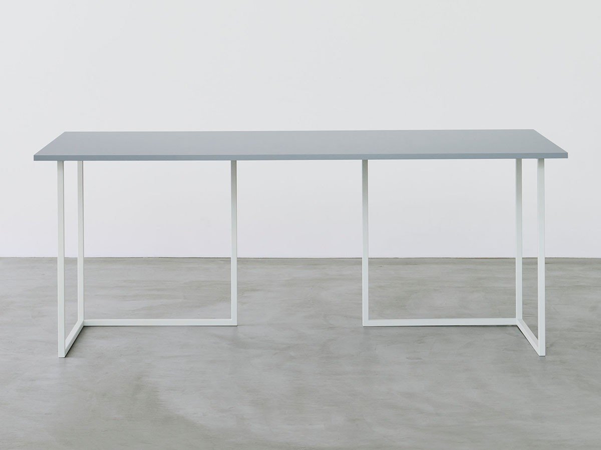 【スティール/stiiilll / GOODS】のTable Set / テーブルセット メラミン天板 + スチール脚 L インテリア・キッズ・メンズ・レディースファッション・服の通販 founy(ファニー) 　シンプル　Simple, Minimal　スリム　Slim, Slim Fit　テーブル　Table, Dining Table　デスク　Desk, Work Desk　フラット　Flat, Flat Shoes　ホーム・キャンプ・アウトドア・お取り寄せ　Home Living / Home & Lifestyle / Camping Gear / Outdoor Camping　家具・インテリア　Home Furniture & Interior. Stylish & Functional Living Spaces　テーブル　Dining, Coffee & Side Tables　ダイニングテーブル・食卓テーブル　Dining Tables　天板グレー、脚部ホワイト|ID: prp329100004895843 ipo3291000000036602469