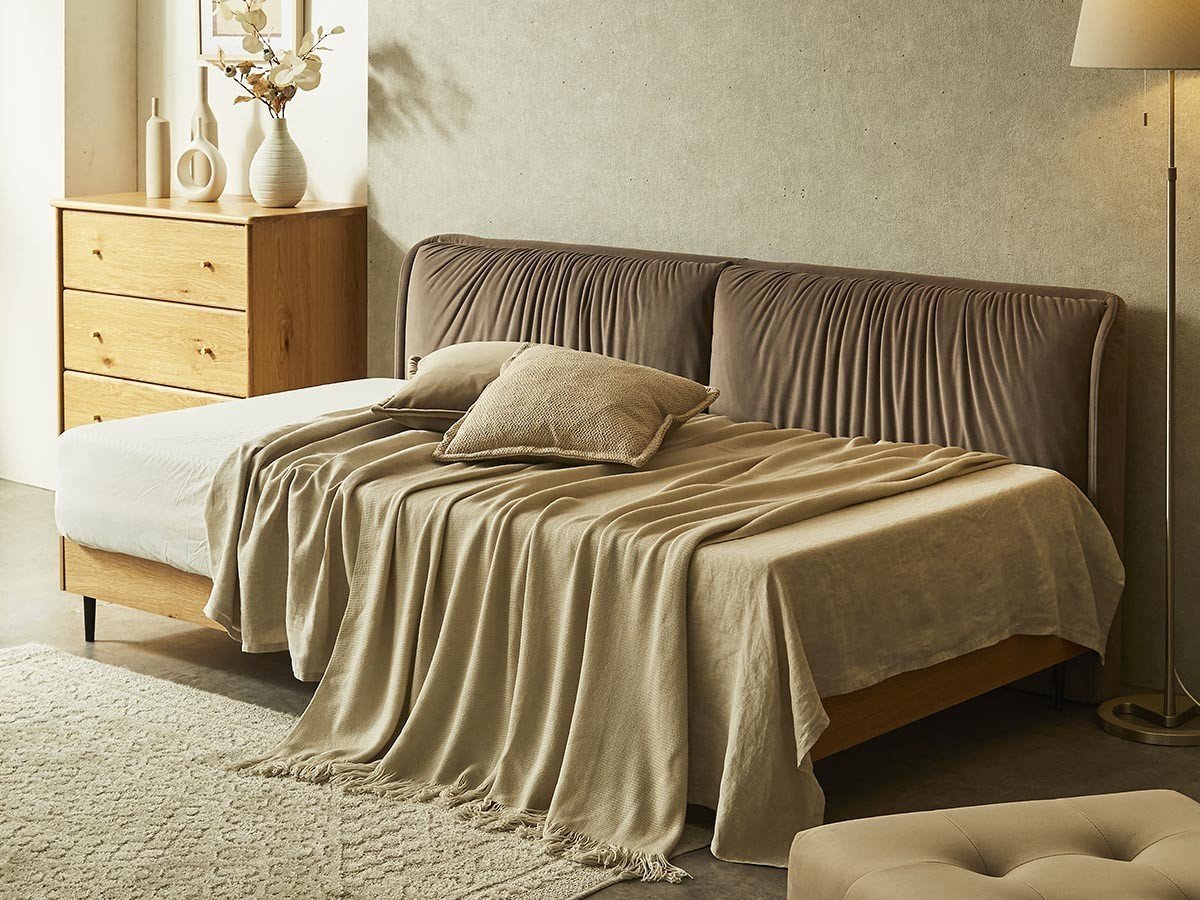 【インルーム/InRoom / GOODS】のNATARISU BED / ナタリス ベッドフレーム 鉄脚 インテリア・キッズ・メンズ・レディースファッション・服の通販 founy(ファニー) 　ウッド　Wooden Design　ギャザー　Gathered, Ruffled　クッション　Cushion, Throw Pillow　クラシカル　Classical, Vintage-Inspired　シンプル　Simple, Minimal　スプリング　Spring, Spring Collection　スリム　Slim, Slim Fit　ダブル　Double, Double-Breasted　フレーム　Frame, Outline　ベルベット　Velvet, Velvety　エレガント 上品　Elegant　ホーム・キャンプ・アウトドア・お取り寄せ　Home Living / Home & Lifestyle / Camping Gear / Outdoor Camping　家具・インテリア　Home Furniture & Interior. Stylish & Functional Living Spaces　ベッド　Modern Beds for Every Room　シングルベッド・1人用ベッド　Single Bed　ホーム・キャンプ・アウトドア・お取り寄せ　Home Living / Home & Lifestyle / Camping Gear / Outdoor Camping　家具・インテリア　Home Furniture & Interior. Stylish & Functional Living Spaces　ベッド　Modern Beds for Every Room　セミダブルベッド　Small Double Bed / Three-Quarter Bed　ホーム・キャンプ・アウトドア・お取り寄せ　Home Living / Home & Lifestyle / Camping Gear / Outdoor Camping　家具・インテリア　Home Furniture & Interior. Stylish & Functional Living Spaces　ベッド　Modern Beds for Every Room　ダブルベッド・2人用ベッド　Double Bed / Full Size Bed　サイズ:シングル、クッションボード:サイドクッション追加|ID: prp329100004896137 ipo3291000000036607170