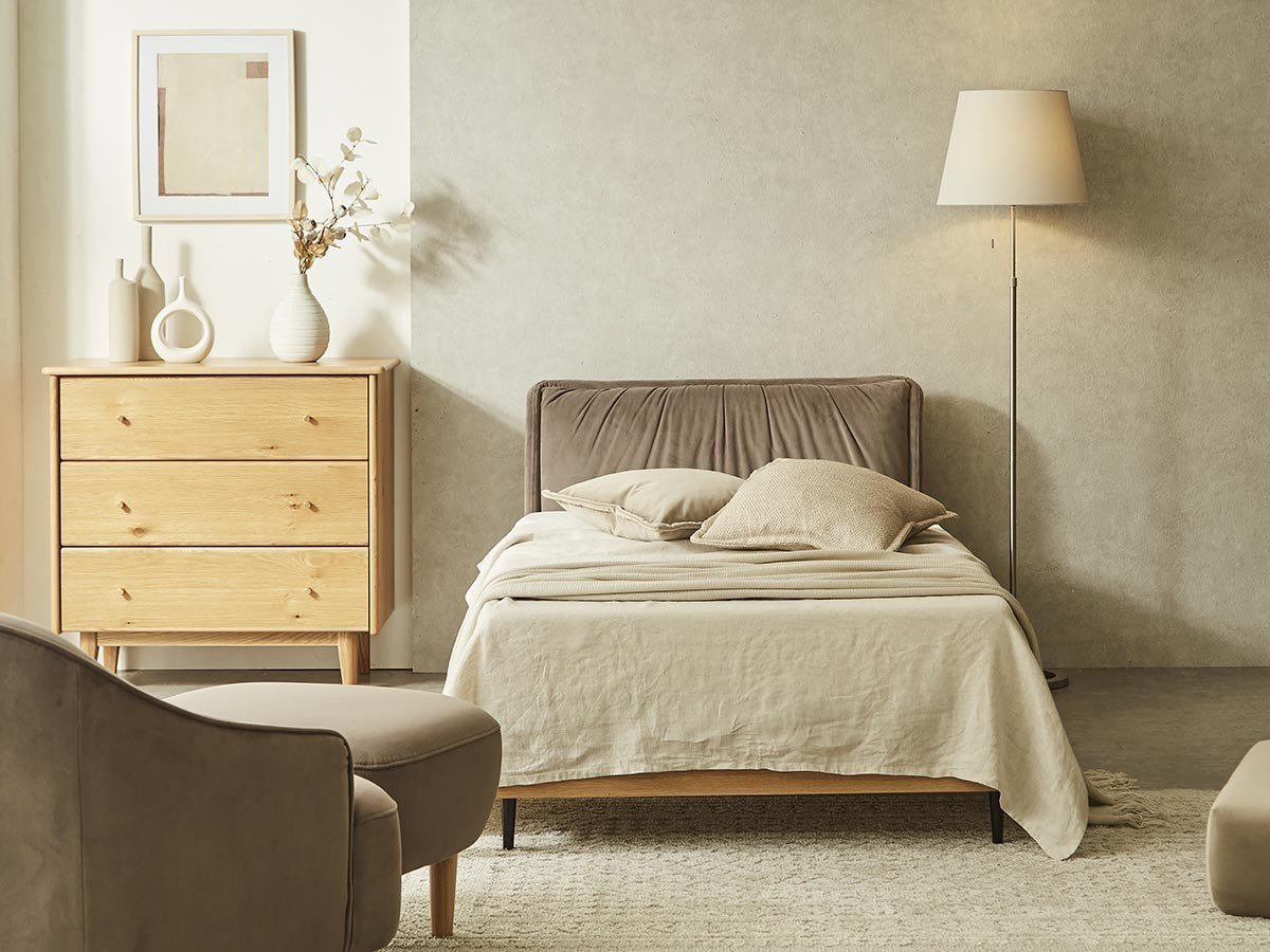 【インルーム/InRoom / GOODS】のNATARISU BED / ナタリス ベッドフレーム 鉄脚 インテリア・キッズ・メンズ・レディースファッション・服の通販 founy(ファニー) 　ウッド　Wooden Design　ギャザー　Gathered, Ruffled　クッション　Cushion, Throw Pillow　クラシカル　Classical, Vintage-Inspired　シンプル　Simple, Minimal　スプリング　Spring, Spring Collection　スリム　Slim, Slim Fit　ダブル　Double, Double-Breasted　フレーム　Frame, Outline　ベルベット　Velvet, Velvety　エレガント 上品　Elegant　ホーム・キャンプ・アウトドア・お取り寄せ　Home Living / Home & Lifestyle / Camping Gear / Outdoor Camping　家具・インテリア　Home Furniture & Interior. Stylish & Functional Living Spaces　ベッド　Modern Beds for Every Room　シングルベッド・1人用ベッド　Single Bed　ホーム・キャンプ・アウトドア・お取り寄せ　Home Living / Home & Lifestyle / Camping Gear / Outdoor Camping　家具・インテリア　Home Furniture & Interior. Stylish & Functional Living Spaces　ベッド　Modern Beds for Every Room　セミダブルベッド　Small Double Bed / Three-Quarter Bed　ホーム・キャンプ・アウトドア・お取り寄せ　Home Living / Home & Lifestyle / Camping Gear / Outdoor Camping　家具・インテリア　Home Furniture & Interior. Stylish & Functional Living Spaces　ベッド　Modern Beds for Every Room　ダブルベッド・2人用ベッド　Double Bed / Full Size Bed　サイズ:シングル、クッションボード:ヘッドクッション追加|ID: prp329100004896137 ipo3291000000036607172