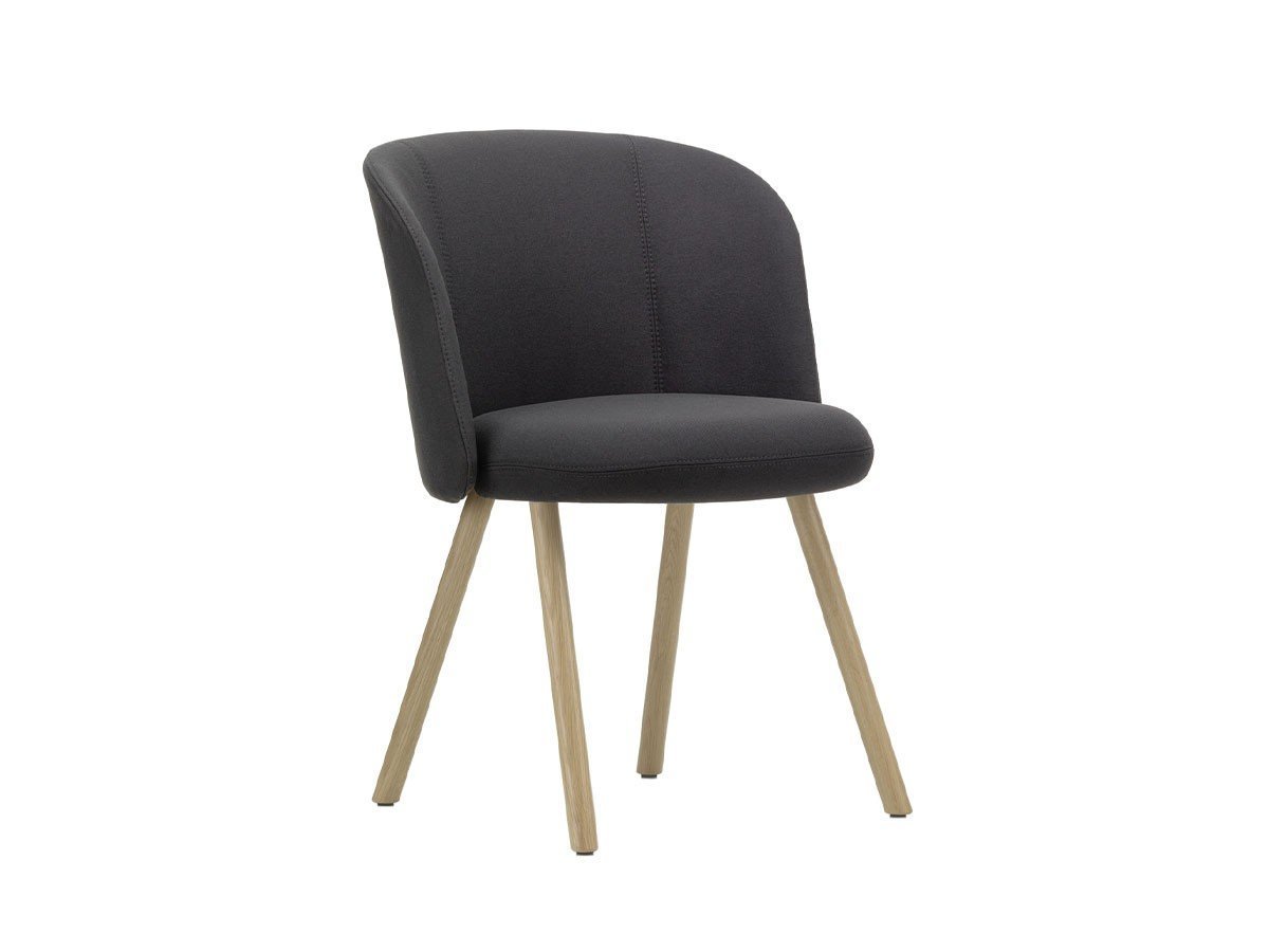 【ヴィトラ/Vitra / GOODS】のMikado Side Chair / ミカド サイドチェア 4レッグ(ウッド) インテリア・キッズ・メンズ・レディースファッション・服の通販 founy(ファニー) 　ウッド　Wooden Design　ファブリック　Fabric, Textile　フォルム　Silhouette, Form　ロンドン　London Style, British Inspired　送料無料　Free Shipping　ホーム・キャンプ・アウトドア・お取り寄せ　Home Living / Home & Lifestyle / Camping Gear / Outdoor Camping　家具・インテリア　Home Furniture & Interior. Stylish & Functional Living Spaces　チェア・椅子　Seating & Chairs　ダイニングチェア・木製チェア　Dining Chairs　張地:プラノ 69 ダークグレー(ファブリック F30)、脚部:ナチュラルオーク|ID: prp329100004896859 ipo3291000000036615017