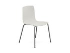 【アルペール/arper / GOODS】のAava 02 Armless Chair / アーバ 02 アームレスチェア 4本脚 シートスノーホワイト、脚部マットブラック|ID: prp329100004896878 ipo3291000000036615715