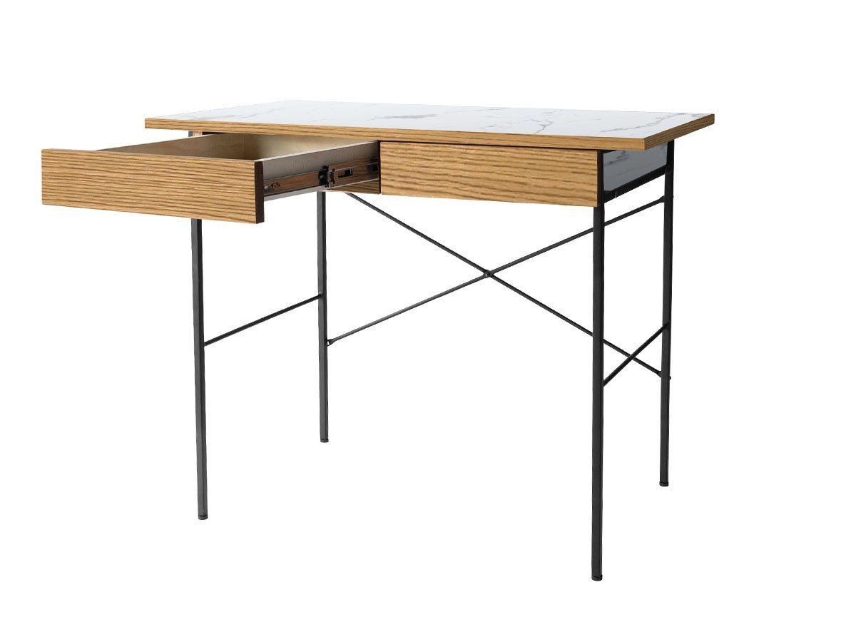 【アデペシュ/a.depeche / GOODS】のPOL desk 900 wide / ポル デスク 900 ワイド インテリア・キッズ・メンズ・レディースファッション・服の通販 founy(ファニー) 　ステーショナリー　Stationery, Office Supplies　スリム　Slim, Slim Fit　デスク　Desk, Work Desk　フレーム　Frame, Outline　モダン　Modern, Contemporary　ワイド　Wide, Wide Fit　ワーク　Workwear, Utility Style　おすすめ　Recommended / Our Picks　ホーム・キャンプ・アウトドア・お取り寄せ　Home Living / Home & Lifestyle / Camping Gear / Outdoor Camping　家具・インテリア　Home Furniture & Interior. Stylish & Functional Living Spaces　その他 インテリア雑貨、家具　Home Decor & Furniture Extras　本体マーブル、フレームマットブラック|ID: prp329100004896906 ipo3291000000036616627