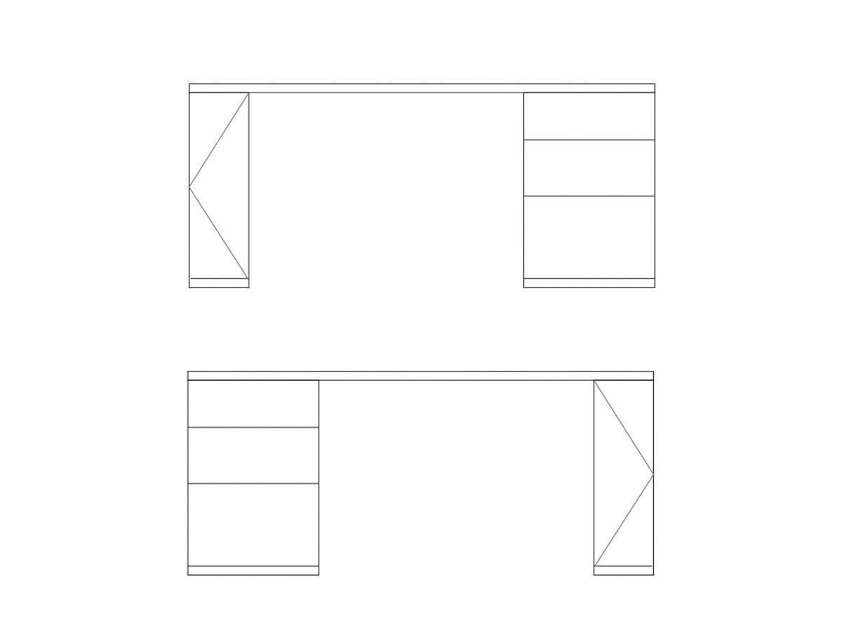 【フライミー ヴェール/FLYMEe vert / GOODS】のMODERN SYSTEM DESK / モダン システムデスク インテリア・キッズ・メンズ・レディースファッション・服の通販 founy(ファニー) 　スリム　Slim, Slim Fit　デスク　Desk, Work Desk　バランス　Balance, Style Balance　モダン　Modern, Contemporary　ワーク　Workwear, Utility Style　ホーム・キャンプ・アウトドア・お取り寄せ　Home Living / Home & Lifestyle / Camping Gear / Outdoor Camping　家具・インテリア　Home Furniture & Interior. Stylish & Functional Living Spaces　その他 インテリア雑貨、家具　Home Decor & Furniture Extras　キャビネットとチェストは左右どちらでも配置できます。|ID: prp329100004896917 ipo3291000000036616927
