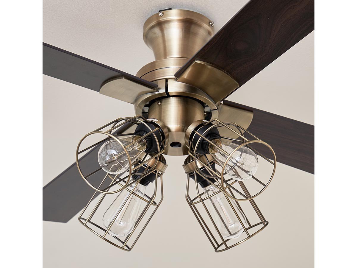 【フライミーパーラー/FLYMEe Parlor / GOODS】のCeiling Fan / シーリングファン #101362 インテリア・キッズ・メンズ・レディースファッション・服の通販 founy(ファニー) 　パターン　Pattern, Design Print　ブレード　Braid, Decorative Trim　リバーシブル　Reversible, Two-Sided　ワイヤー　Wire, Wired Bra　冬　Winter / This Winter　送料無料　Free Shipping　夏　Summer　ホーム・キャンプ・アウトドア・お取り寄せ　Home Living / Home & Lifestyle / Camping Gear / Outdoor Camping　家具・インテリア　Home Furniture & Interior. Stylish & Functional Living Spaces　ライト・照明　Lamps & Lighting Fixtures　ゴールド|ID: prp329100004897110 ipo3291000000036622945