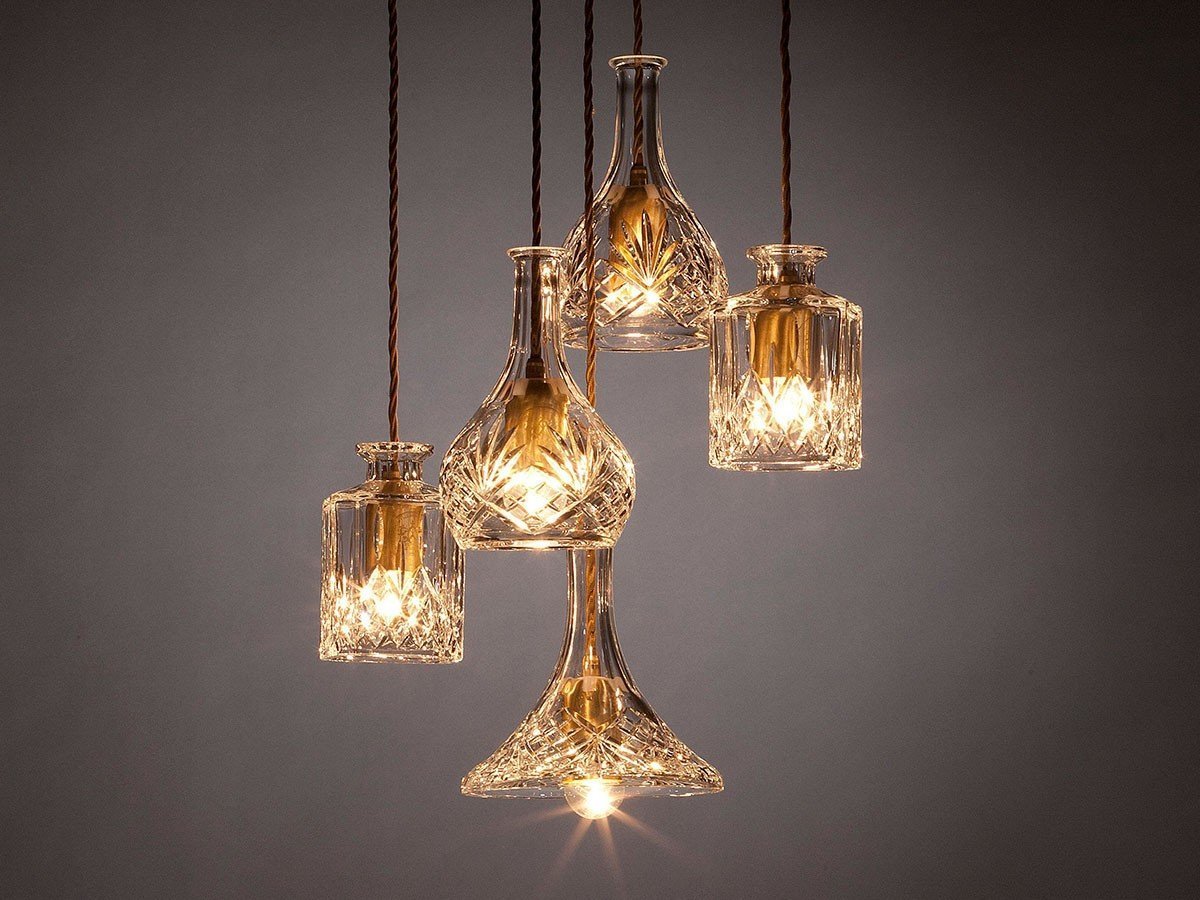 【リーブルーム/LEE BROOM / GOODS】のDECANTER CHANDELIER 5 PIECE / デキャンタ シャンデリア 5灯 インテリア・キッズ・メンズ・レディースファッション・服の通販 founy(ファニー) 　ヴィンテージ　Vintage Style　カッティング　Cutting Detail　ガラス　Glass, Glassware　クリスタル　Crystal, Swarovski　グラス　Glass, Eyewear　コレクション　Collection, Seasonal Line　スクエア　Square, Square Shape　チューリップ　Tube, Tube Top　ハンド　Hand, Handmade　モダン　Modern, Contemporary　送料無料　Free Shipping　ホーム・キャンプ・アウトドア・お取り寄せ　Home Living / Home & Lifestyle / Camping Gear / Outdoor Camping　家具・インテリア　Home Furniture & Interior. Stylish & Functional Living Spaces　ライト・照明　Lamps & Lighting Fixtures　シャンデリア・クリスタル照明　Chandelier / Crystal Ceiling Light　参考イメージ|ID: prp329100004897210 ipo3291000000036624808