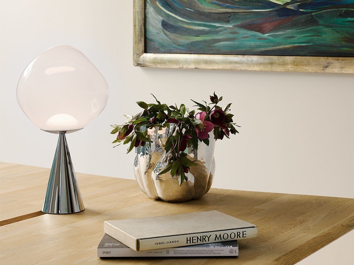 【トム ディクソン/Tom Dixon / GOODS】のMelt Cone Fat Table / メルト コーンファット テーブルライト インテリア・キッズ・メンズ・レディースファッション・服の通販 founy(ファニー) 　ガラス　Glass, Glassware　コレクション　Collection, Seasonal Line　シェイプ　Shape, Slim Fit　テーブル　Table, Dining Table　ハンド　Hand, Handmade　バランス　Balance, Style Balance　送料無料　Free Shipping　ホーム・キャンプ・アウトドア・お取り寄せ　Home Living / Home & Lifestyle / Camping Gear / Outdoor Camping　家具・インテリア　Home Furniture & Interior. Stylish & Functional Living Spaces　ライト・照明　Lamps & Lighting Fixtures　デスクライト・卓上照明　Desk Lamp / Table Lamp / Study Light　シェードオパール、ベースシルバー|ID: prp329100004897364 ipo3291000000036627039