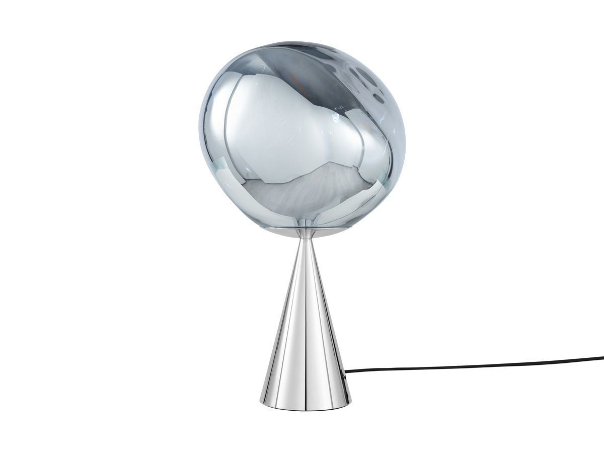【トム ディクソン/Tom Dixon / GOODS】のMelt Cone Fat Table / メルト コーンファット テーブルライト インテリア・キッズ・メンズ・レディースファッション・服の通販 founy(ファニー) 　ガラス　Glass, Glassware　コレクション　Collection, Seasonal Line　シェイプ　Shape, Slim Fit　テーブル　Table, Dining Table　ハンド　Hand, Handmade　バランス　Balance, Style Balance　送料無料　Free Shipping　ホーム・キャンプ・アウトドア・お取り寄せ　Home Living / Home & Lifestyle / Camping Gear / Outdoor Camping　家具・インテリア　Home Furniture & Interior. Stylish & Functional Living Spaces　ライト・照明　Lamps & Lighting Fixtures　デスクライト・卓上照明　Desk Lamp / Table Lamp / Study Light　シェードクローム、ベースシルバー(消灯時)|ID: prp329100004897364 ipo3291000000036627047