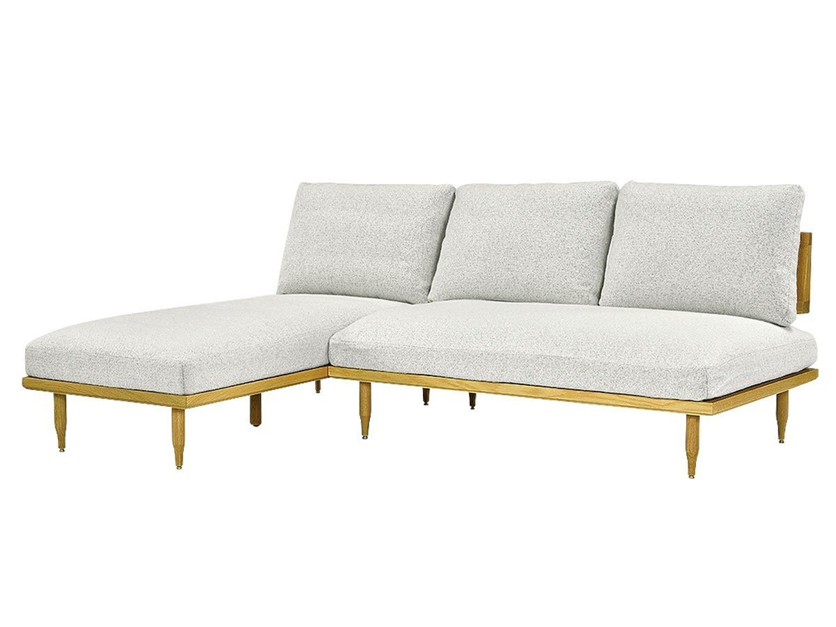 【エクリュクス/ecruxe / GOODS】のEPI 2P + COUCH SOFA / エピ 2Pソファ + カウチソファ(オークナチュラル) インテリア・キッズ・メンズ・レディースファッション・服の通販 founy(ファニー) 　クッション　Cushion, Throw Pillow　コンパクト　Compact, Small Size　シリコン　Silicone, Silicone Material　台形　A-Line, Trapezoid Shape　フィット　Fit, Slim Fit　フェザー　Feather, Feather Detail　フォーム　Form　ペンシル　Pencil, Pencil Skirt　ラグジュアリー　Luxury, Elegant　送料無料　Free Shipping　ホーム・キャンプ・アウトドア・お取り寄せ　Home Living / Home & Lifestyle / Camping Gear / Outdoor Camping　家具・インテリア　Home Furniture & Interior. Stylish & Functional Living Spaces　ソファー　Couches & Sofas　カウチソファ・シェーズロング　Chaise Lounge Sofas　張地:ケイトミックスグレー|ID: prp329100004897670 ipo3291000000036631624