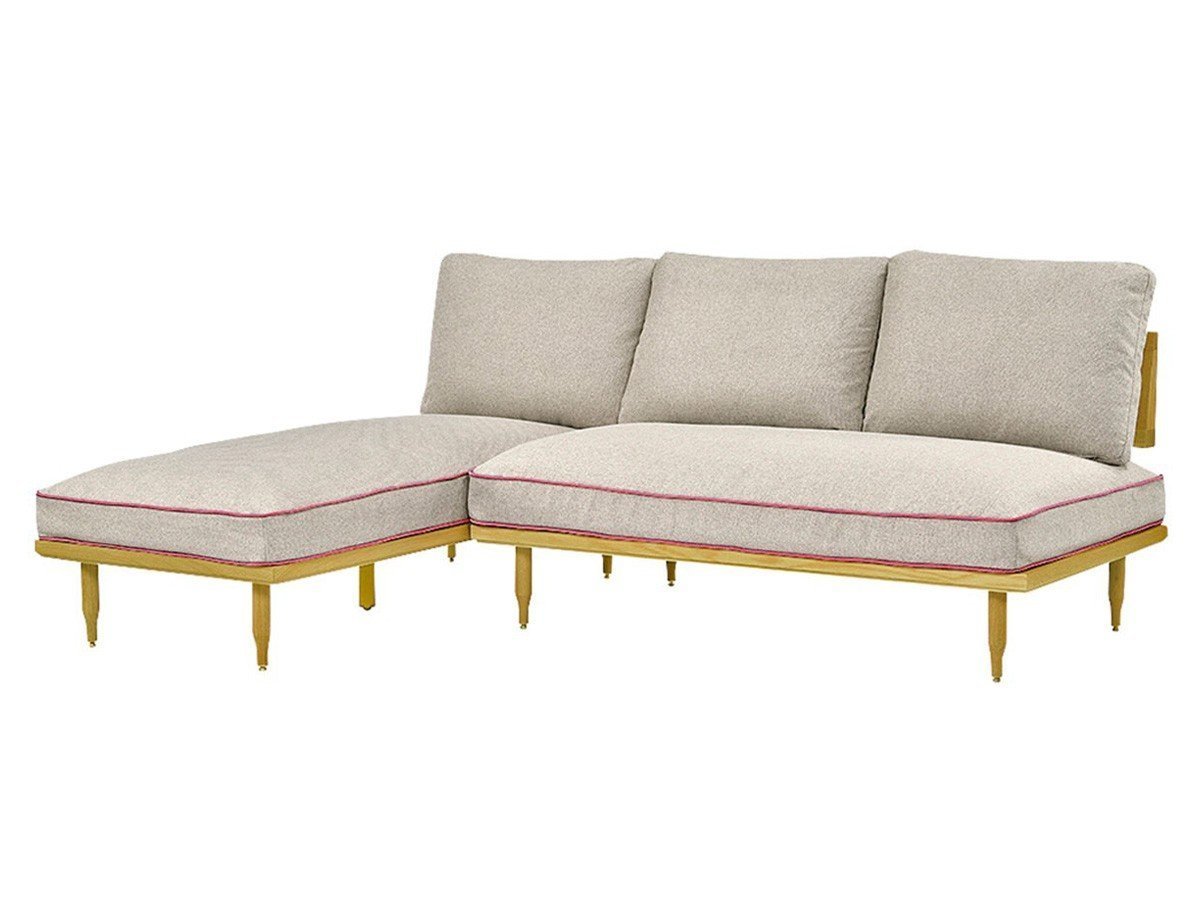 【エクリュクス/ecruxe / GOODS】のEPI 2P + COUCH SOFA / エピ 2Pソファ + カウチソファ(オークナチュラル) インテリア・キッズ・メンズ・レディースファッション・服の通販 founy(ファニー) 　クッション　Cushion, Throw Pillow　コンパクト　Compact, Small Size　シリコン　Silicone, Silicone Material　台形　A-Line, Trapezoid Shape　フィット　Fit, Slim Fit　フェザー　Feather, Feather Detail　フォーム　Form　ペンシル　Pencil, Pencil Skirt　ラグジュアリー　Luxury, Elegant　送料無料　Free Shipping　ホーム・キャンプ・アウトドア・お取り寄せ　Home Living / Home & Lifestyle / Camping Gear / Outdoor Camping　家具・インテリア　Home Furniture & Interior. Stylish & Functional Living Spaces　ソファー　Couches & Sofas　カウチソファ・シェーズロング　Chaise Lounge Sofas　張地:コンビネーション ベックスコーラルピンク|ID: prp329100004897670 ipo3291000000036631628