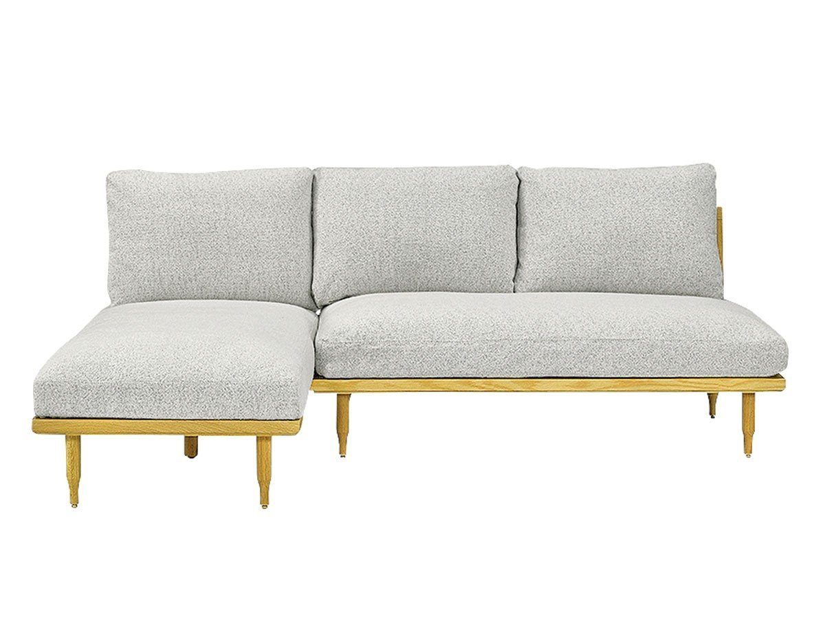 【エクリュクス/ecruxe / GOODS】のEPI 2P + COUCH SOFA / エピ 2Pソファ + カウチソファ(オークナチュラル) インテリア・キッズ・メンズ・レディースファッション・服の通販 founy(ファニー) 　クッション　Cushion, Throw Pillow　コンパクト　Compact, Small Size　シリコン　Silicone, Silicone Material　台形　A-Line, Trapezoid Shape　フィット　Fit, Slim Fit　フェザー　Feather, Feather Detail　フォーム　Form　ペンシル　Pencil, Pencil Skirt　ラグジュアリー　Luxury, Elegant　送料無料　Free Shipping　ホーム・キャンプ・アウトドア・お取り寄せ　Home Living / Home & Lifestyle / Camping Gear / Outdoor Camping　家具・インテリア　Home Furniture & Interior. Stylish & Functional Living Spaces　ソファー　Couches & Sofas　カウチソファ・シェーズロング　Chaise Lounge Sofas　張地:ケイトミックスグレー|ID: prp329100004897670 ipo3291000000036631631