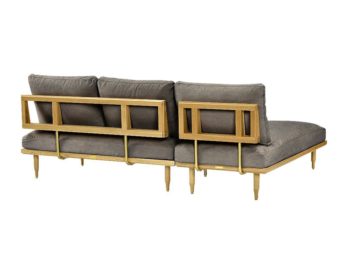 【エクリュクス/ecruxe / GOODS】のEPI 2P + COUCH SOFA / エピ 2Pソファ + カウチソファ(オークナチュラル) インテリア・キッズ・メンズ・レディースファッション・服の通販 founy(ファニー) 　クッション　Cushion, Throw Pillow　コンパクト　Compact, Small Size　シリコン　Silicone, Silicone Material　台形　A-Line, Trapezoid Shape　フィット　Fit, Slim Fit　フェザー　Feather, Feather Detail　フォーム　Form　ペンシル　Pencil, Pencil Skirt　ラグジュアリー　Luxury, Elegant　送料無料　Free Shipping　ホーム・キャンプ・アウトドア・お取り寄せ　Home Living / Home & Lifestyle / Camping Gear / Outdoor Camping　家具・インテリア　Home Furniture & Interior. Stylish & Functional Living Spaces　ソファー　Couches & Sofas　カウチソファ・シェーズロング　Chaise Lounge Sofas　張地:キャンバスグレー|ID: prp329100004897670 ipo3291000000036631632