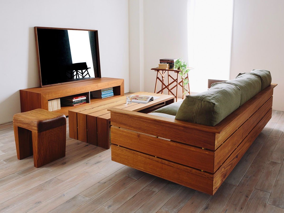 【広松木工/Hiromatsu Furniture / GOODS】のCAPO / カーポ ソファ 217 インテリア・キッズ・メンズ・レディースファッション・服の通販 founy(ファニー) 　ヴィンテージ　Vintage Style　クッション　Cushion, Throw Pillow　スリット　Slit, Slit Detail　フレーム　Frame, Outline　モダン　Modern, Contemporary　ラバー　Rubber, Rubber Sole　ホーム・キャンプ・アウトドア・お取り寄せ　Home Living / Home & Lifestyle / Camping Gear / Outdoor Camping　家具・インテリア　Home Furniture & Interior. Stylish & Functional Living Spaces　その他 インテリア雑貨、家具　Home Decor & Furniture Extras　張地:カーキ / KH(ルーガ)、フレーム:チーク|ID: prp329100004897730 ipo3291000000036632538