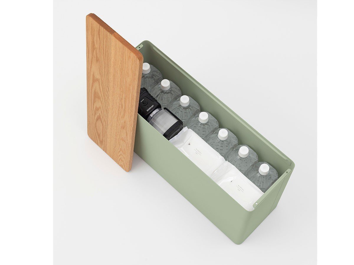 【フライミー ベーシック/FLYMEe BASIC / GOODS】のIF WALL L / イフ ウォール L スチール インテリア・キッズ・メンズ・レディースファッション・服の通販 founy(ファニー) 　ウォーム　Warm Fabric　シンプル　Simple, Minimal　フラット　Flat, Flat Shoes　ベーシック　Basic, Essential　ボックス　Boxy, Box Shape　送料無料　Free Shipping　ホーム・キャンプ・アウトドア・お取り寄せ　Home Living / Home & Lifestyle / Camping Gear / Outdoor Camping　家具・インテリア　Home Furniture & Interior. Stylish & Functional Living Spaces　収納家具・キャビネット　Storage Furniture　備蓄品収納例:水(2Lペットボトル × 14本)・ランタン(2台)・ヘッドライト(2台)・スマートフ|ID: prp329100004897773 ipo3291000000036633494