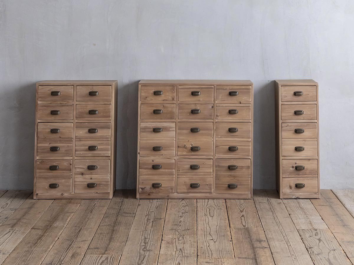 【ノットアンティークス/knot antiques / CRASH GATE / GOODS】のMIMOSA CHEST / ミモザ チェスト 幅86cm インテリア・キッズ・メンズ・レディースファッション・服の通販 founy(ファニー) 　テーブル　Table, Dining Table　モチーフ　Motif, Design Theme　ホーム・キャンプ・アウトドア・お取り寄せ　Home Living / Home & Lifestyle / Camping Gear / Outdoor Camping　家具・インテリア　Home Furniture & Interior. Stylish & Functional Living Spaces　収納家具・キャビネット　Storage Furniture　チェスト・収納引き出し　Drawers / Storage Chest　左:サイズ違いの「幅58cm」、中央:本商品、右:サイズ違いの「幅30cm」|ID: prp329100004897889 ipo3291000000036635451
