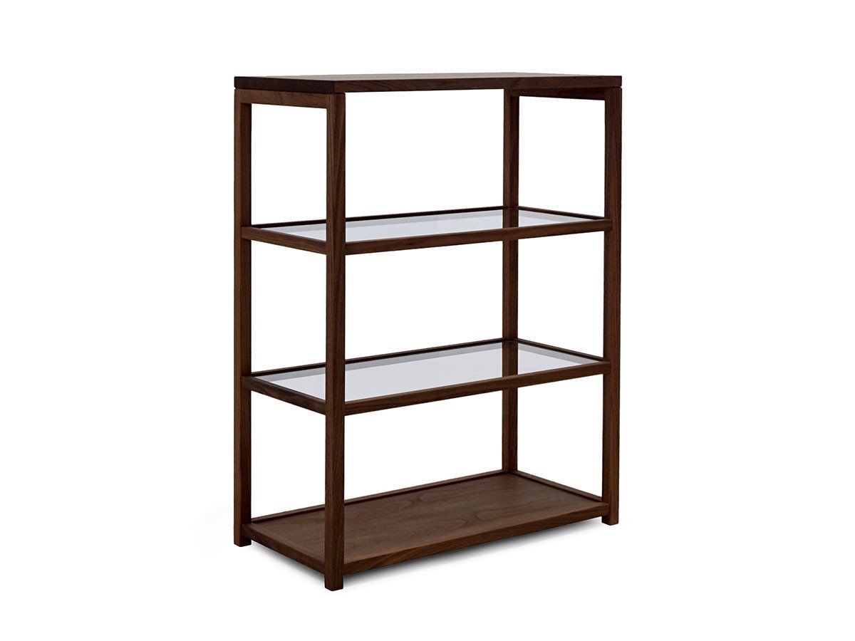 【マスターウォール/MASTERWAL / GOODS】のKAKTAS SHELF / カクタス シェルフ 3段 幅80cm(ガラス棚) インテリア・キッズ・メンズ・レディースファッション・服の通販 founy(ファニー) 　送料無料　Free Shipping　おすすめ　Recommended / Our Picks　ガラス　Glass, Glassware　コンパクト　Compact, Small Size　シンプル　Simple, Minimal　フレーム　Frame, Outline　モダン　Modern, Contemporary　ホーム・キャンプ・アウトドア・お取り寄せ　Home Living / Home & Lifestyle / Camping Gear / Outdoor Camping　家具・インテリア　Home Furniture & Interior. Stylish & Functional Living Spaces　収納家具・キャビネット　Storage Furniture　シェルフ・オープンラック・収納棚　Open Shelf Rack　ウッド:ウォールナット|ID: prp329100004897972 ipo3291000000036636430