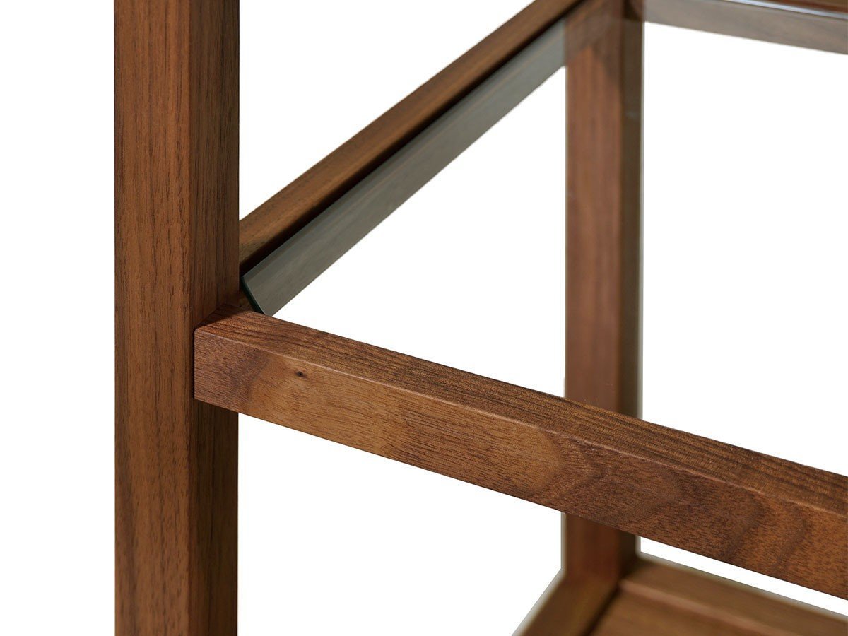 【マスターウォール/MASTERWAL / GOODS】のKAKTAS SHELF / カクタス シェルフ 3段 幅80cm(ガラス棚) インテリア・キッズ・メンズ・レディースファッション・服の通販 founy(ファニー) 　送料無料　Free Shipping　おすすめ　Recommended / Our Picks　ガラス　Glass, Glassware　コンパクト　Compact, Small Size　シンプル　Simple, Minimal　フレーム　Frame, Outline　モダン　Modern, Contemporary　ホーム・キャンプ・アウトドア・お取り寄せ　Home Living / Home & Lifestyle / Camping Gear / Outdoor Camping　家具・インテリア　Home Furniture & Interior. Stylish & Functional Living Spaces　収納家具・キャビネット　Storage Furniture　シェルフ・オープンラック・収納棚　Open Shelf Rack　ウッド:ウォールナット|ID: prp329100004897972 ipo3291000000036636431