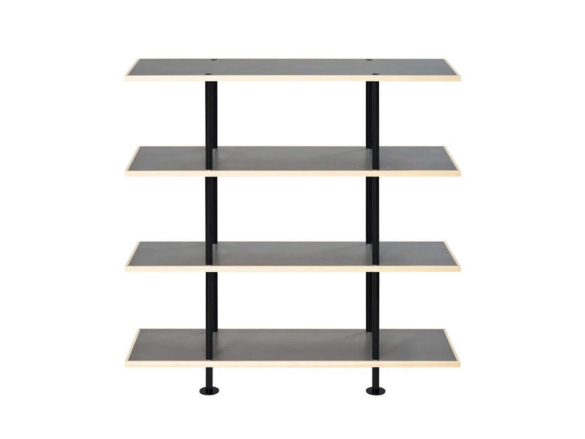 【キット/KIT / GOODS】のShelf / シェルフ SLF-01 4段 インテリア・キッズ・メンズ・レディースファッション・服の通販 founy(ファニー) 　送料無料　Free Shipping　ホーム・キャンプ・アウトドア・お取り寄せ　Home Living / Home & Lifestyle / Camping Gear / Outdoor Camping　家具・インテリア　Home Furniture & Interior. Stylish & Functional Living Spaces　収納家具・キャビネット　Storage Furniture　シェルフ・オープンラック・収納棚　Open Shelf Rack　天板グレー、フレームブラック|ID: prp329100004897974 ipo3291000000036636483