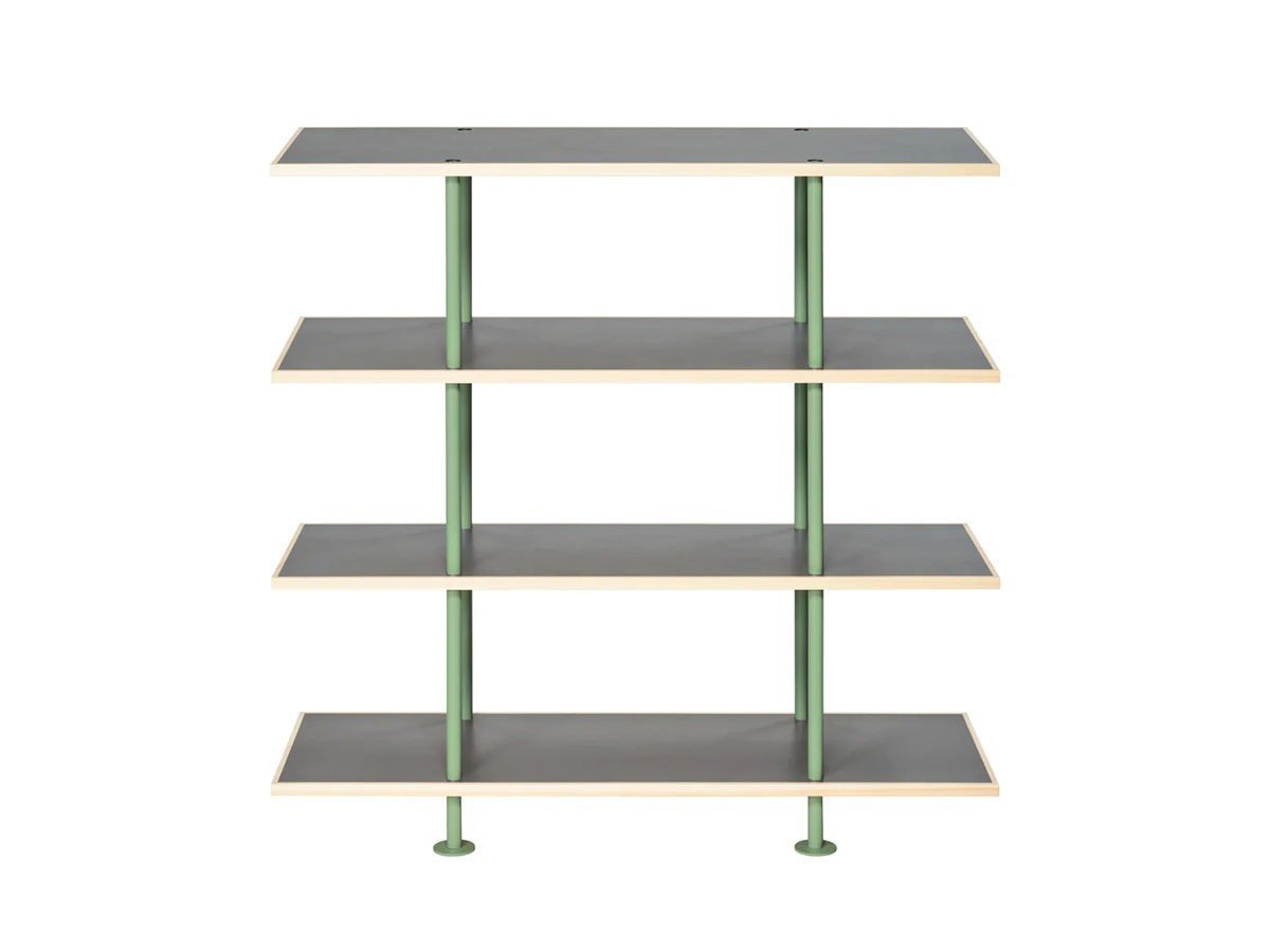 【キット/KIT / GOODS】のShelf / シェルフ SLF-01 4段 インテリア・キッズ・メンズ・レディースファッション・服の通販 founy(ファニー) 　送料無料　Free Shipping　ホーム・キャンプ・アウトドア・お取り寄せ　Home Living / Home & Lifestyle / Camping Gear / Outdoor Camping　家具・インテリア　Home Furniture & Interior. Stylish & Functional Living Spaces　収納家具・キャビネット　Storage Furniture　シェルフ・オープンラック・収納棚　Open Shelf Rack　天板グレー、フレームインダストリアルグリーン|ID: prp329100004897974 ipo3291000000036636484