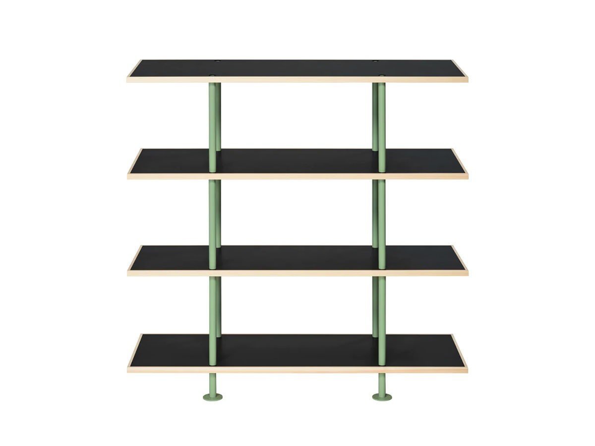 【キット/KIT / GOODS】のShelf / シェルフ SLF-01 4段 インテリア・キッズ・メンズ・レディースファッション・服の通販 founy(ファニー) 　送料無料　Free Shipping　ホーム・キャンプ・アウトドア・お取り寄せ　Home Living / Home & Lifestyle / Camping Gear / Outdoor Camping　家具・インテリア　Home Furniture & Interior. Stylish & Functional Living Spaces　収納家具・キャビネット　Storage Furniture　シェルフ・オープンラック・収納棚　Open Shelf Rack　天板ブラック、フレームインダストリアルグリーン|ID: prp329100004897974 ipo3291000000036636487